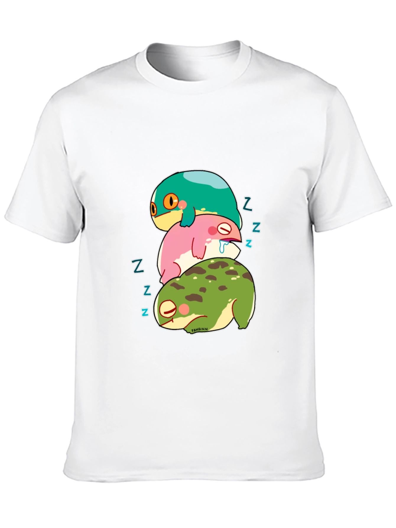 Stacked Sleeping Frogs Graphic Tee
