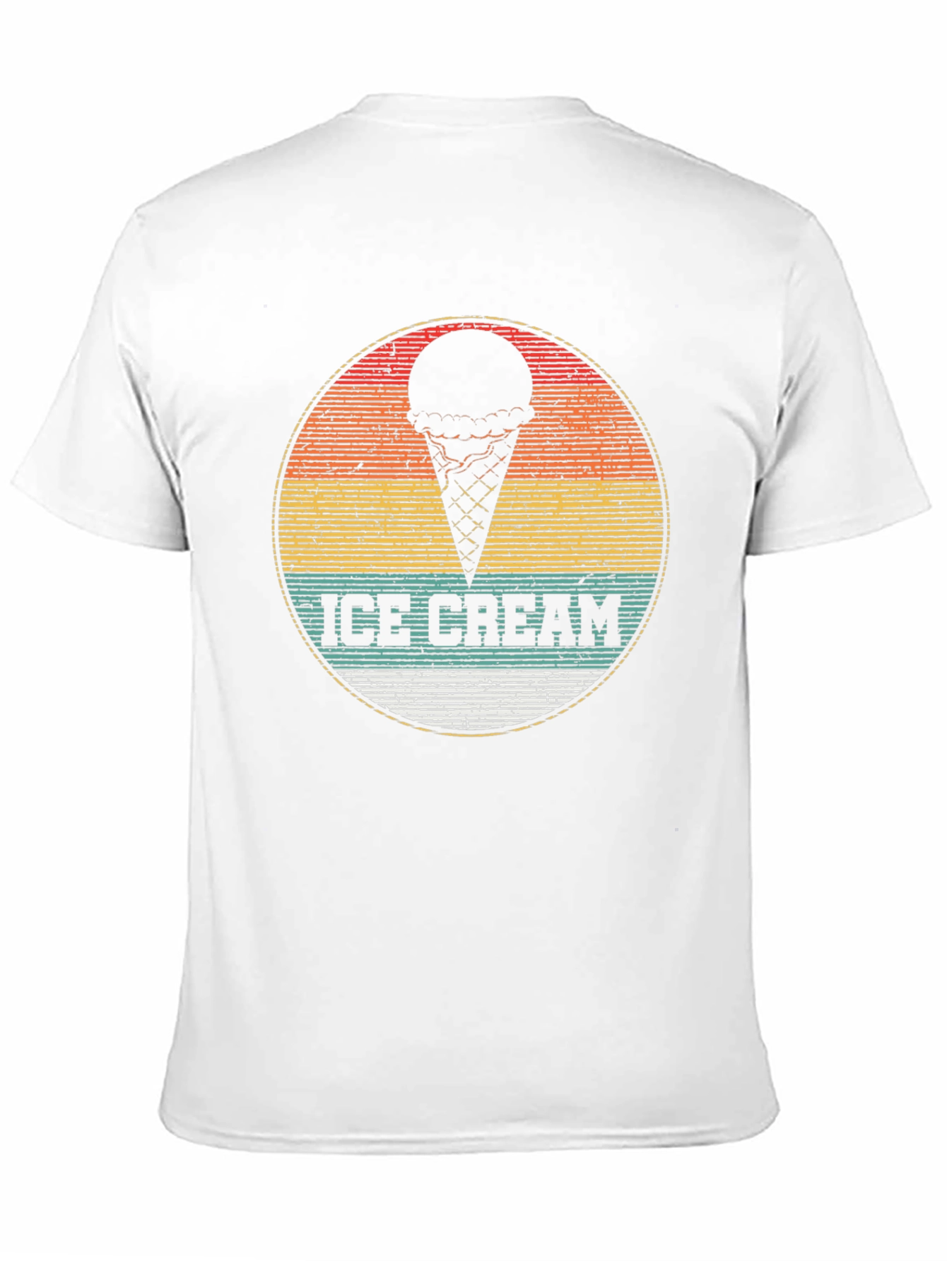 Retro Ice Cream Graphic Tee - Black