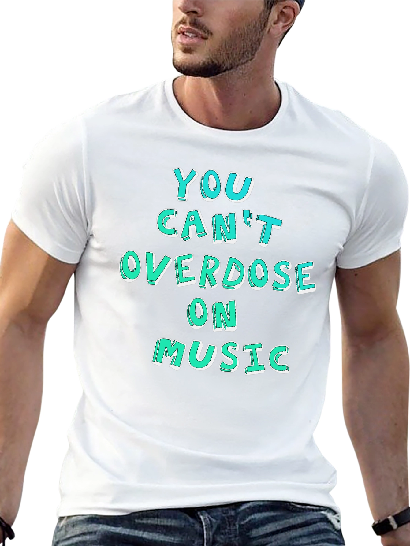 Music Lover Graphic Tee - You Cant Overdose