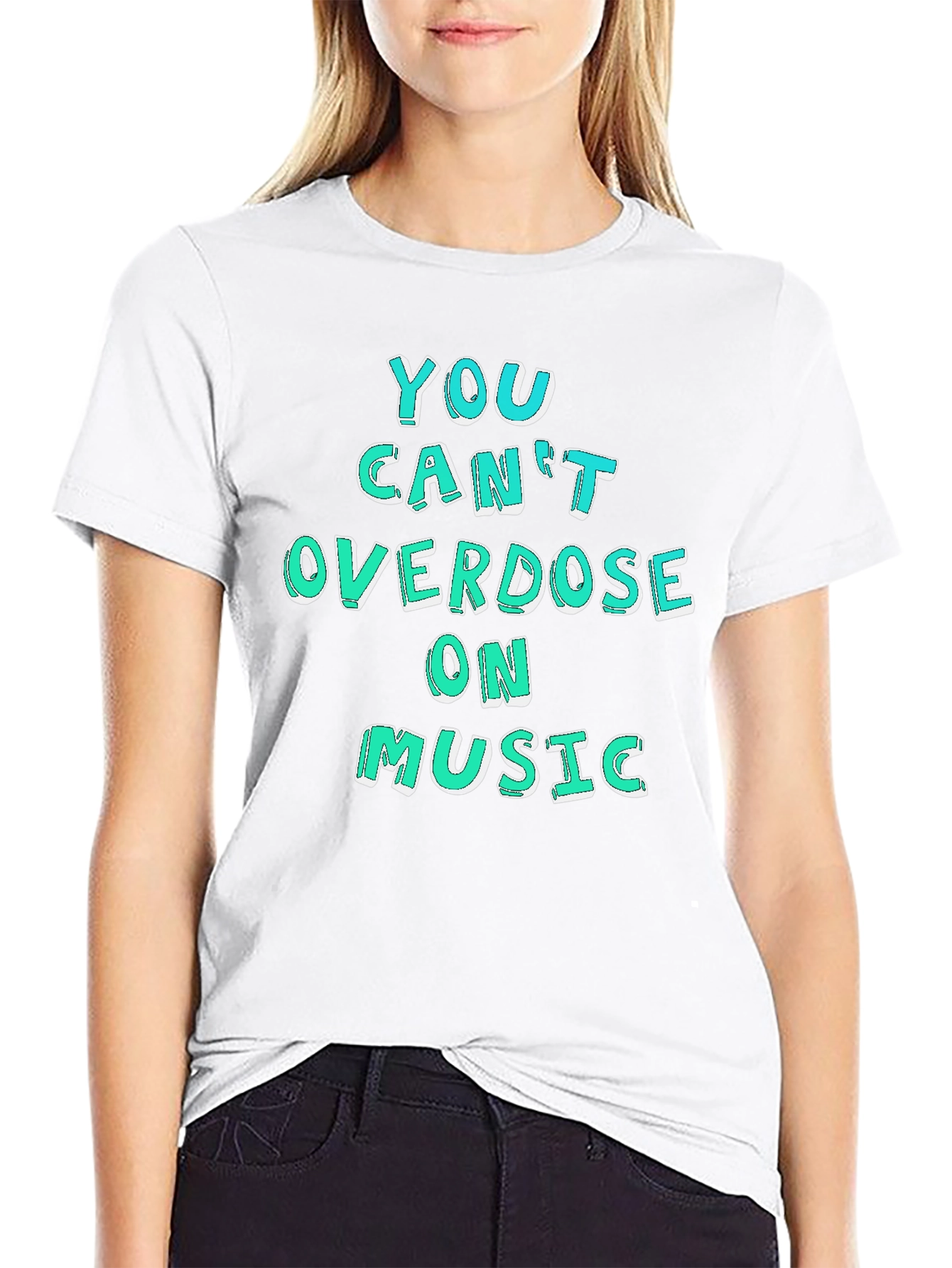 Music Lover Graphic Tee - You Cant Overdose