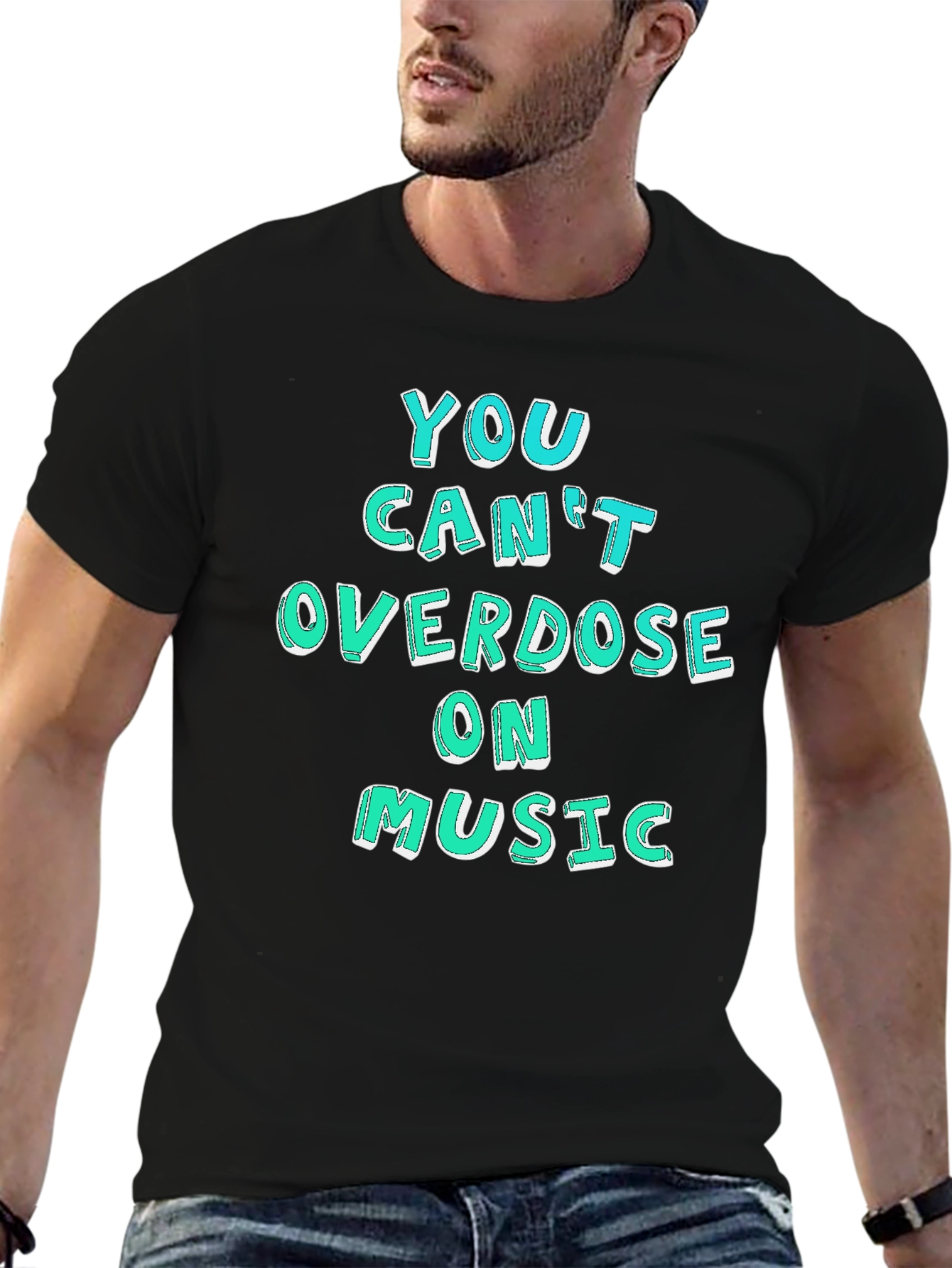 Music Lover Graphic Tee - You Cant Overdose