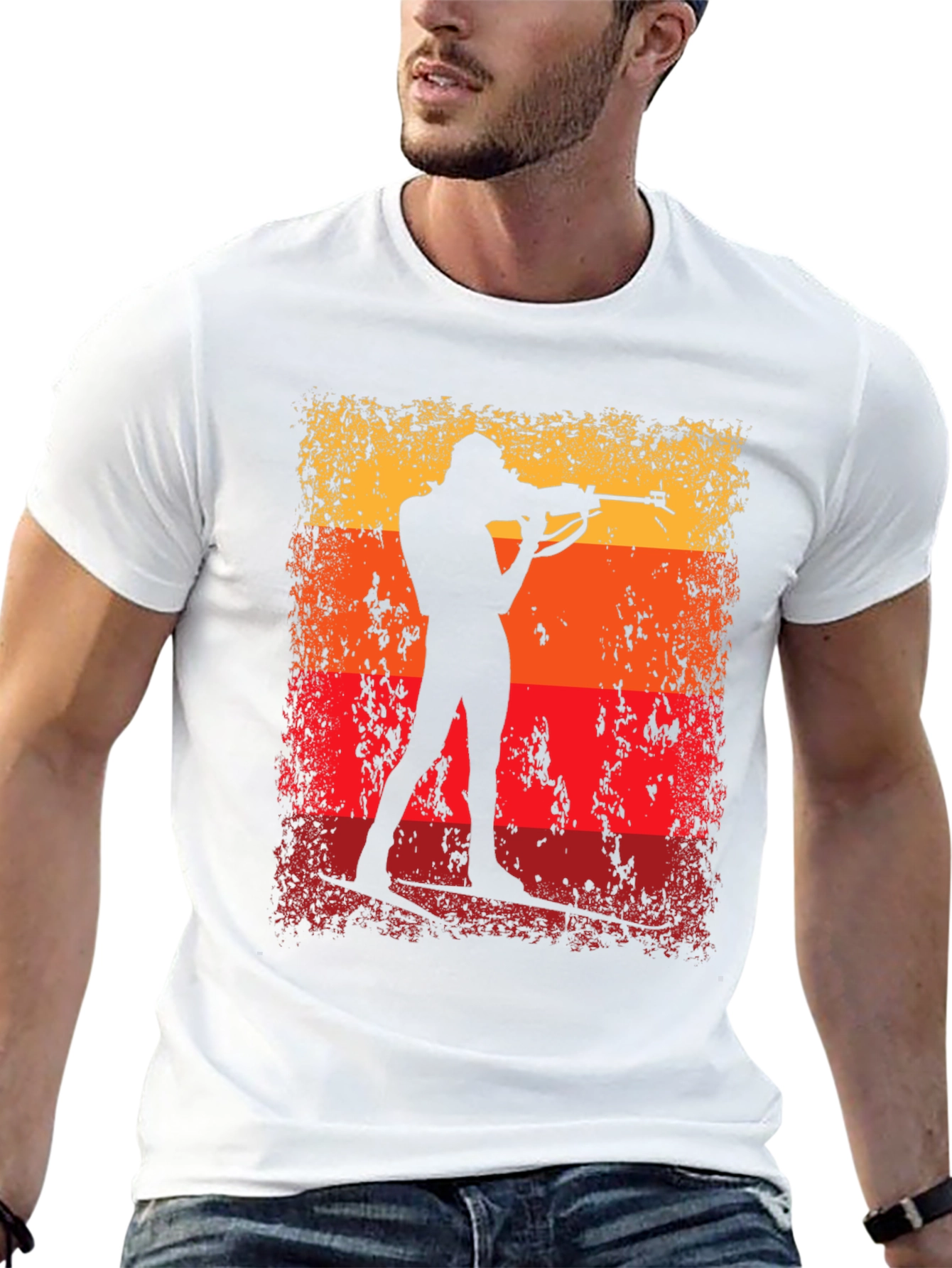 Biathlon Silhouette T-Shirt - Target Practice Tee