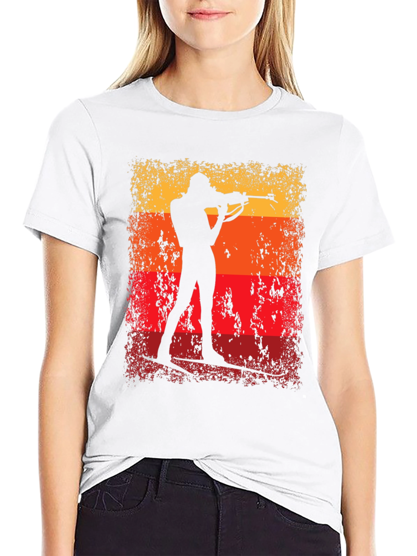 Biathlon Silhouette T-Shirt - Target Practice Tee
