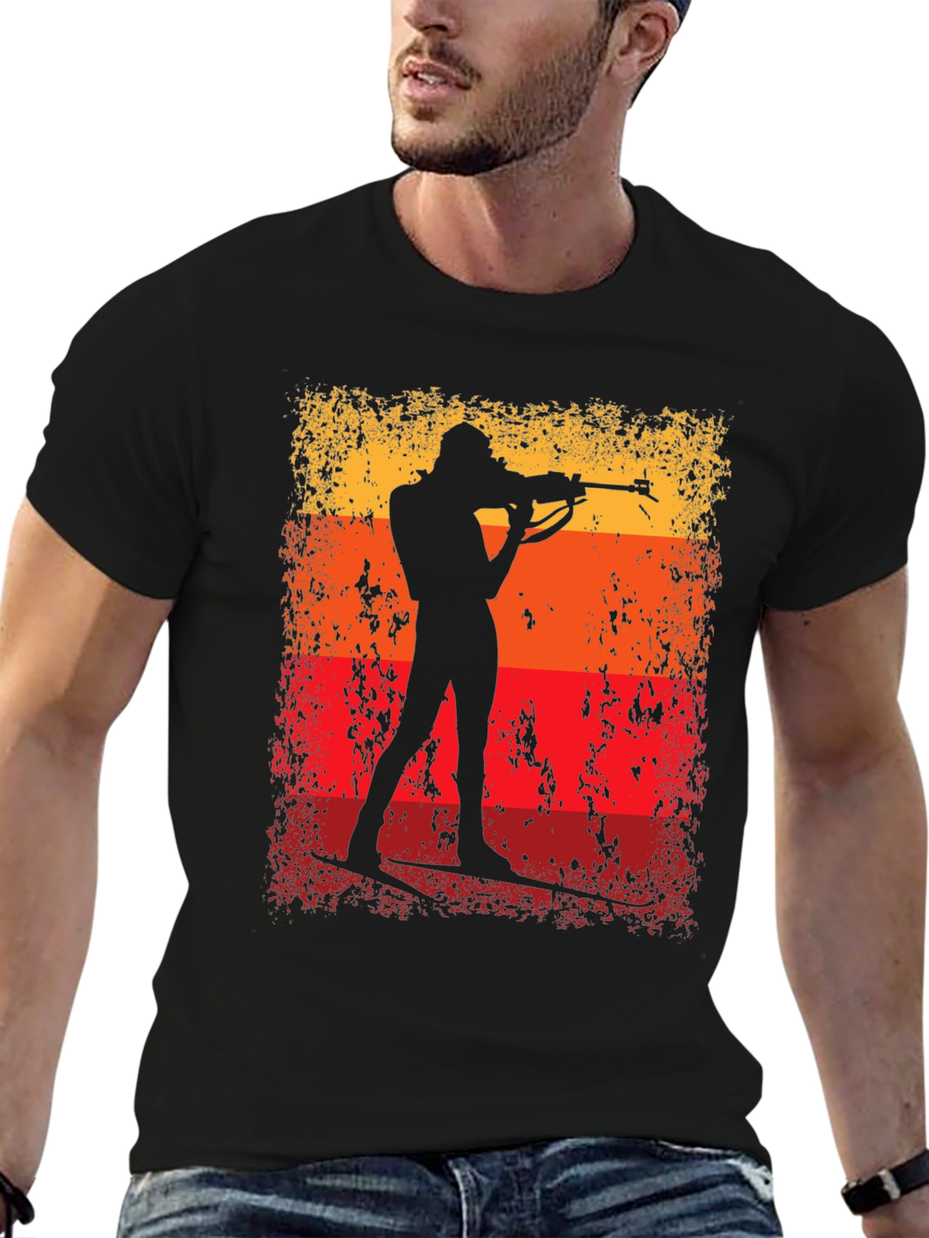 Biathlon Silhouette T-Shirt - Target Practice Tee