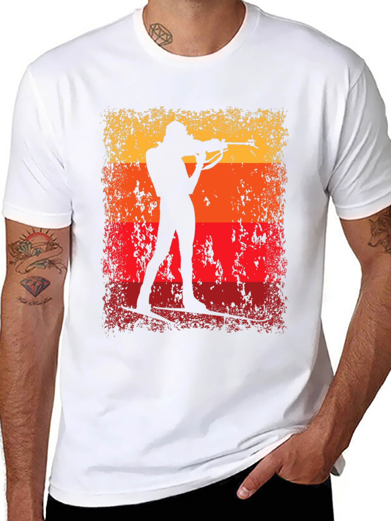 Biathlon Silhouette T-Shirt - Target Practice Tee