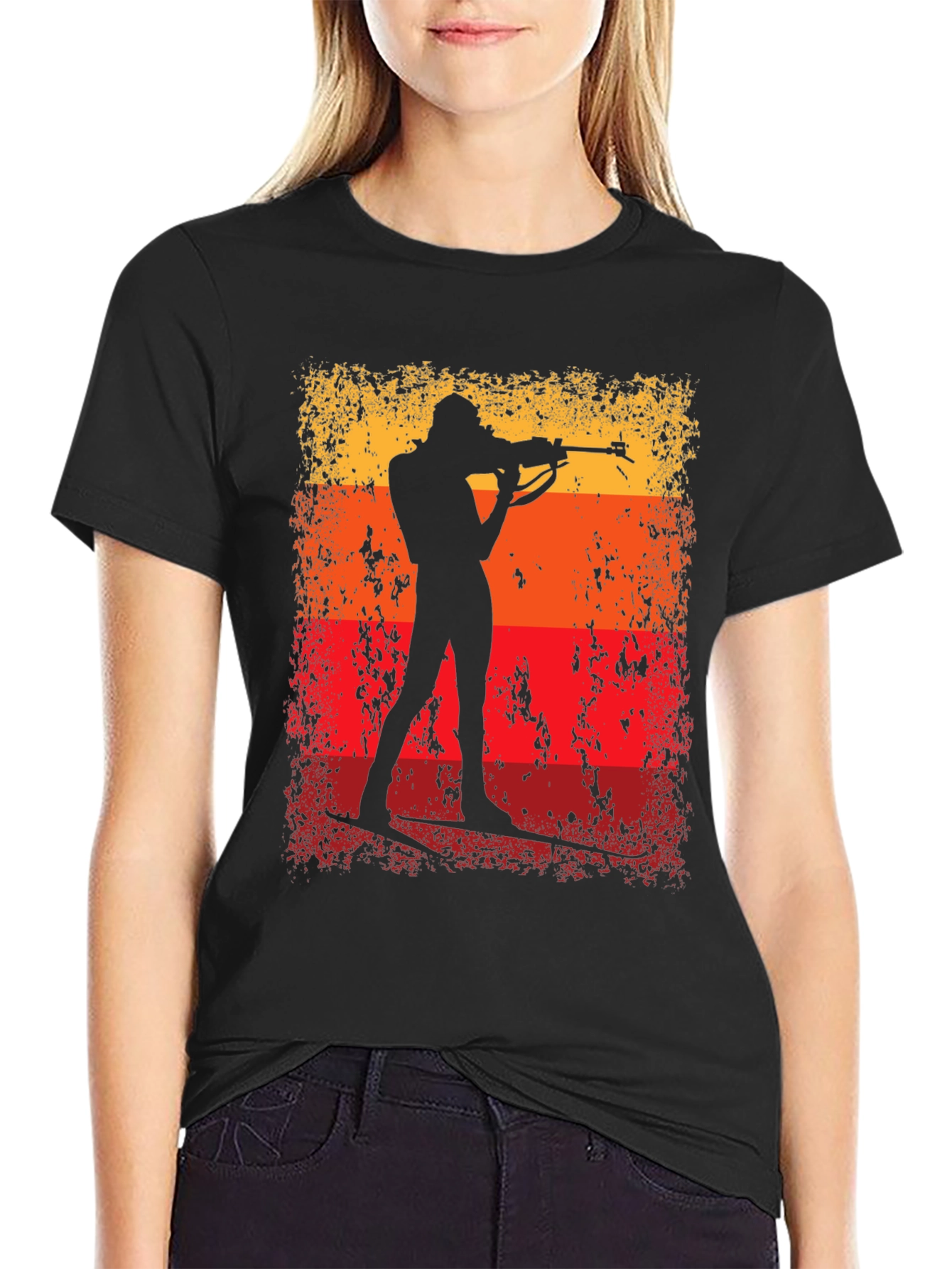 Biathlon Silhouette T-Shirt - Target Practice Tee