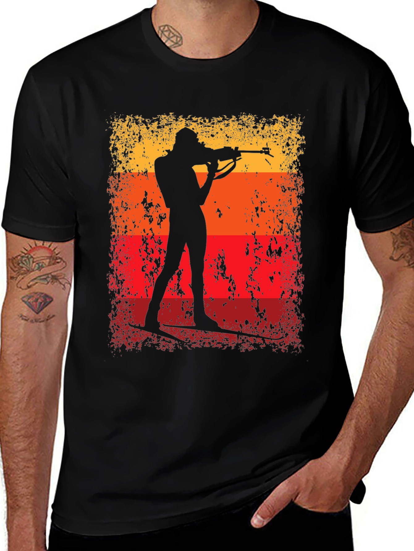 Biathlon Silhouette T-Shirt - Target Practice Tee