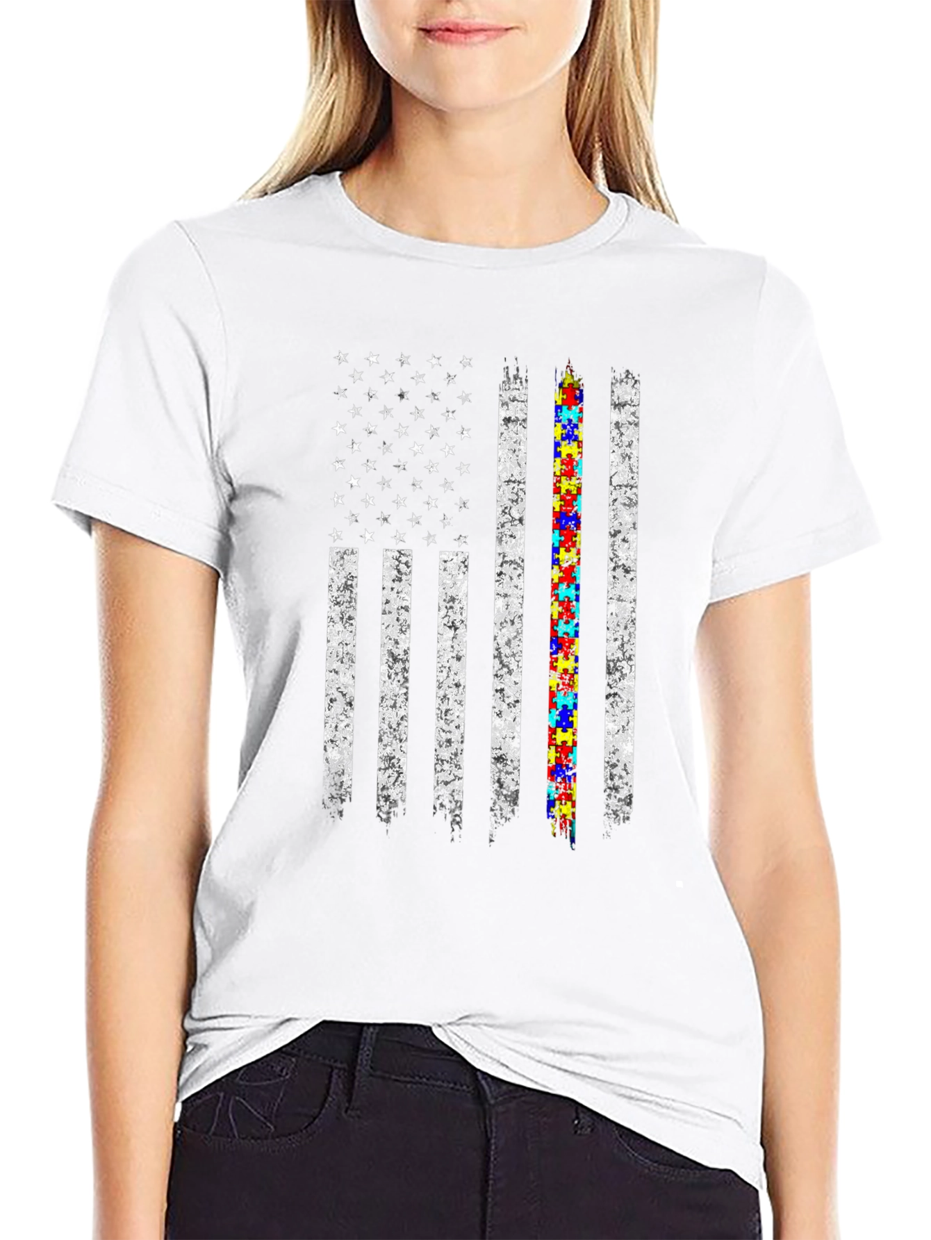 Autism Awareness Flag T-Shirt