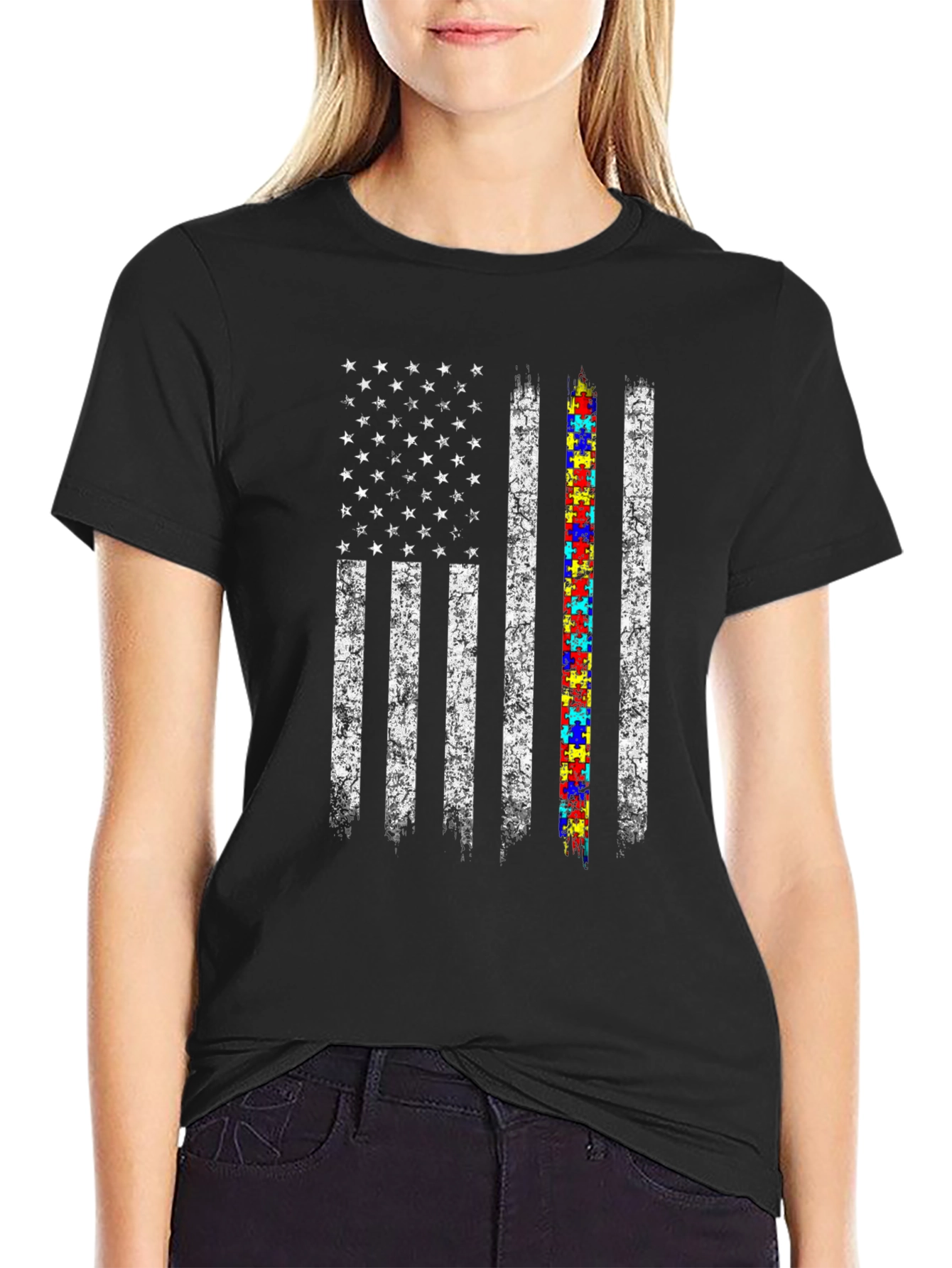 Autism Awareness Flag T-Shirt