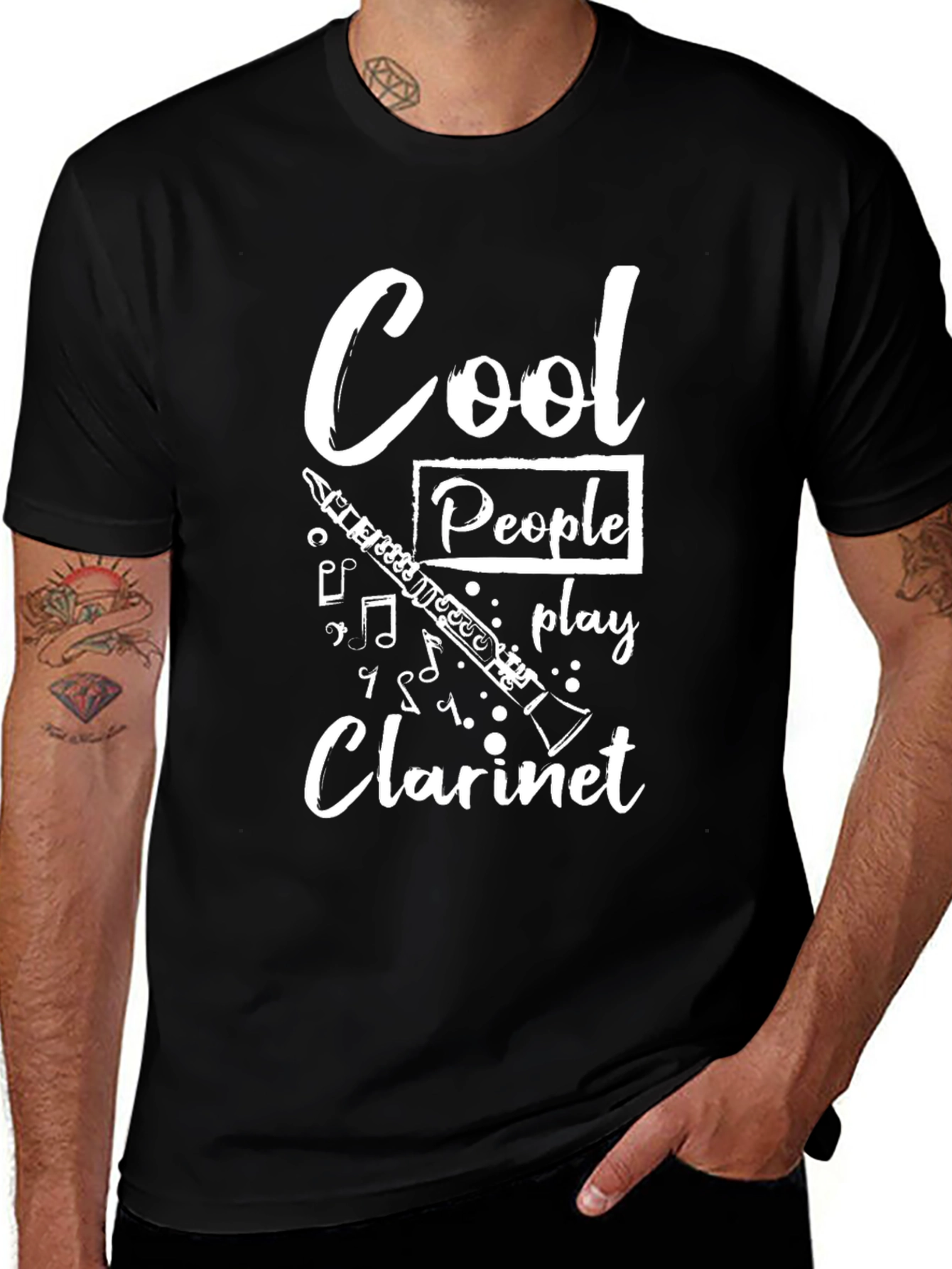 Cool People Play Clarinet T-Shirt - Music Lover Gift