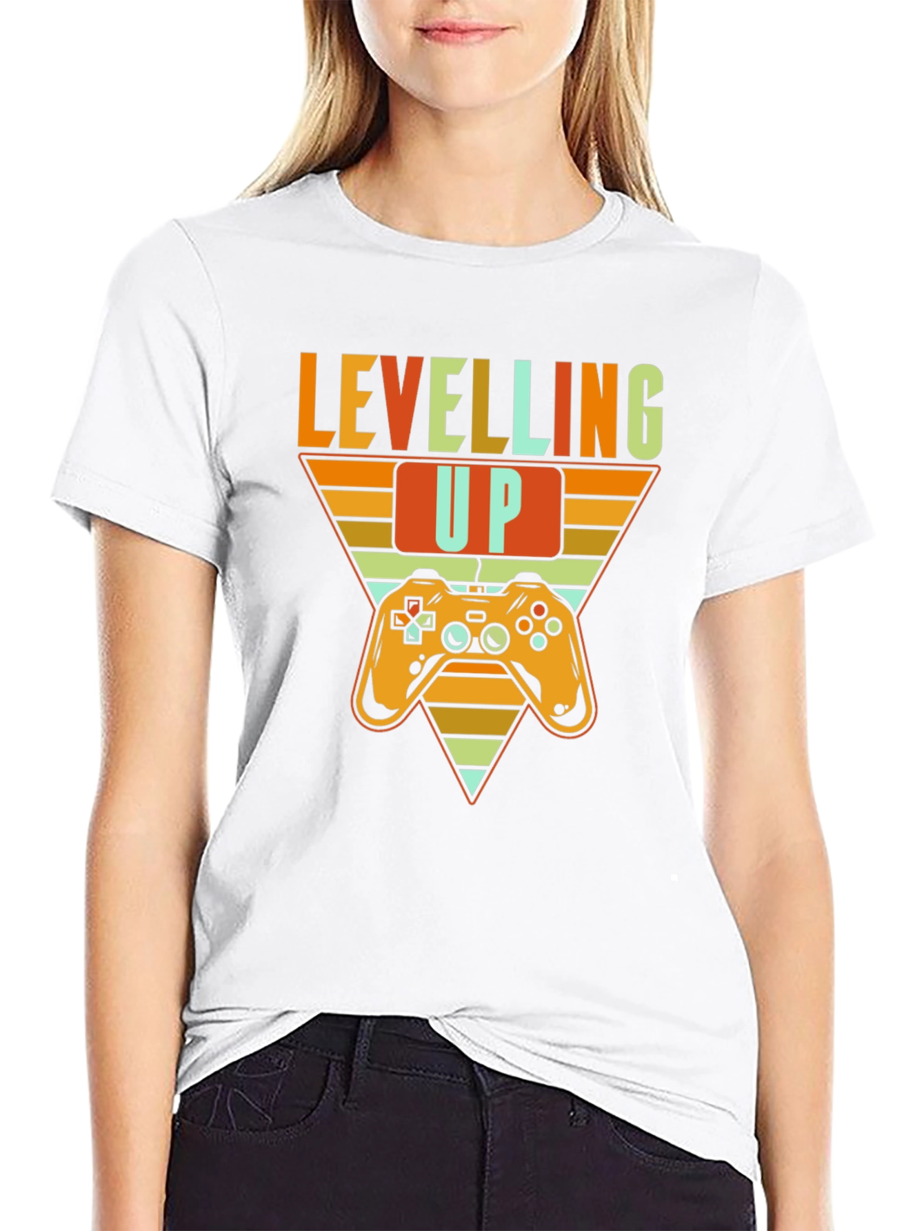 Leveling Up Gamer T-Shirt - Retro Gaming Tee