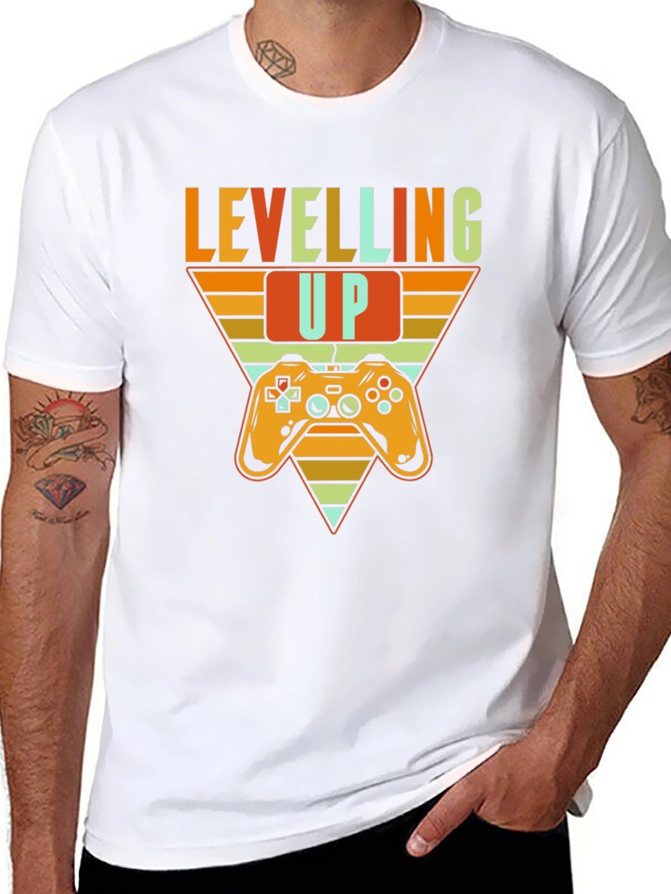 Leveling Up Gamer T-Shirt - Retro Gaming Tee