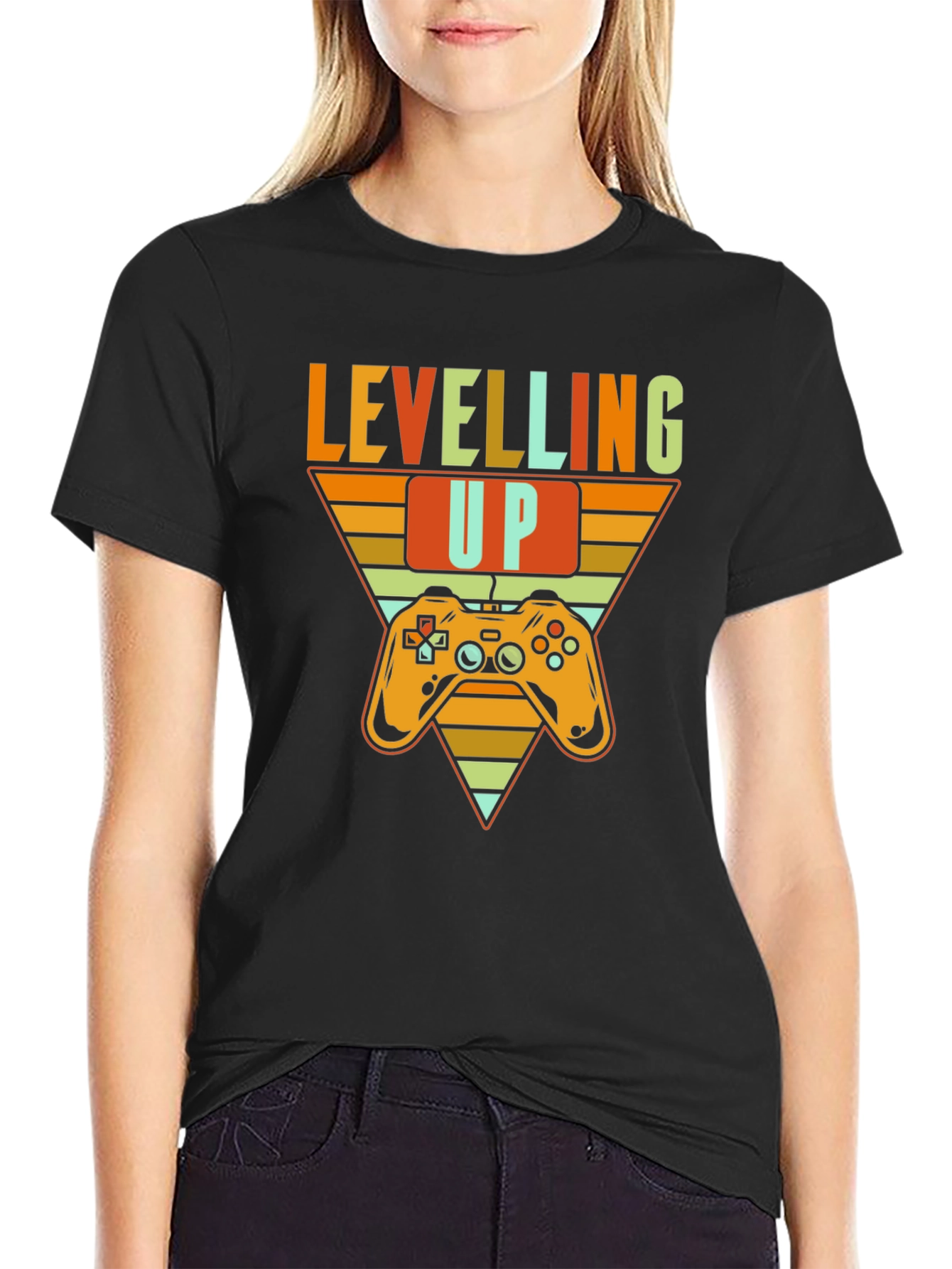 Leveling Up Gamer T-Shirt - Retro Gaming Tee
