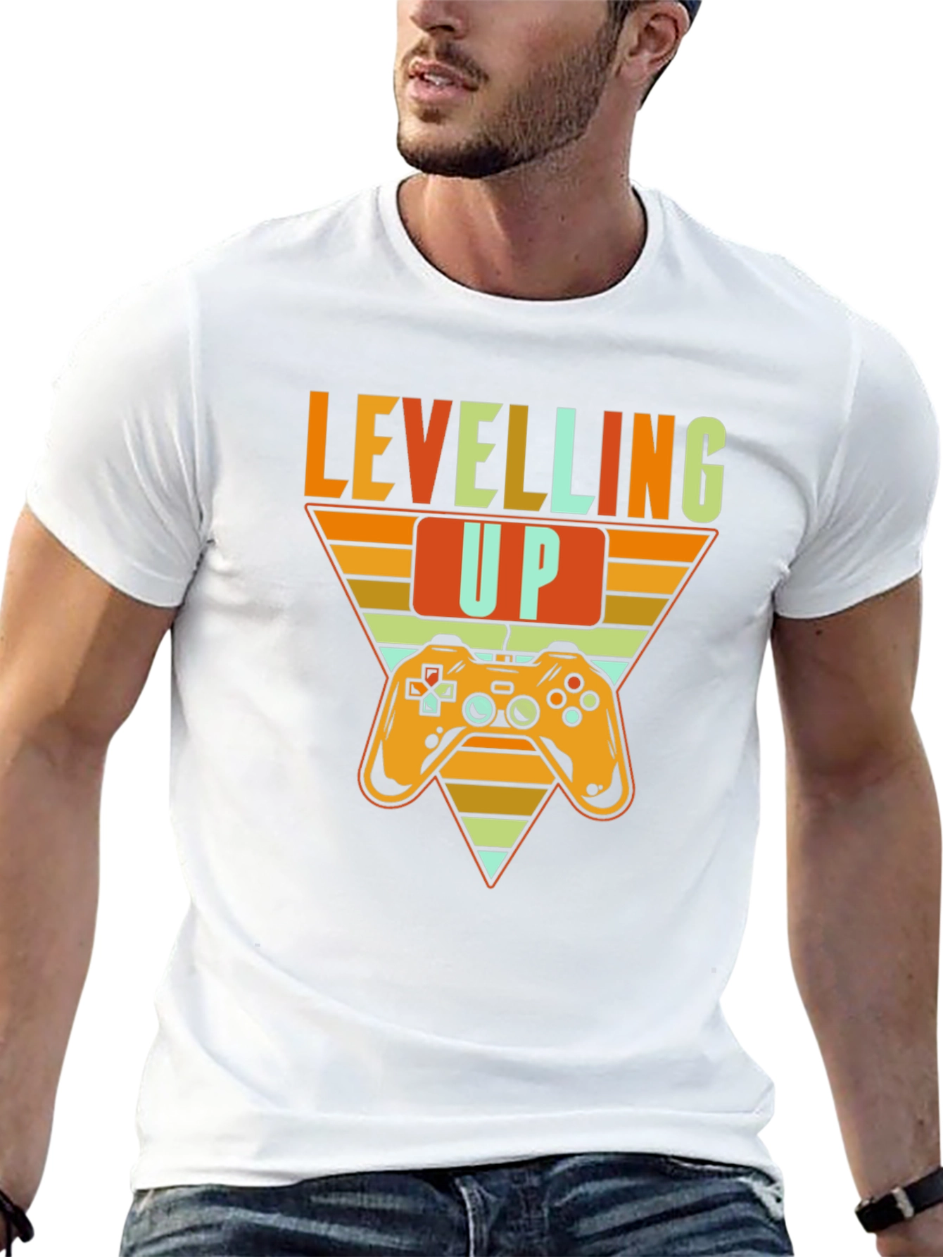 Leveling Up Gamer T-Shirt - Retro Gaming Tee