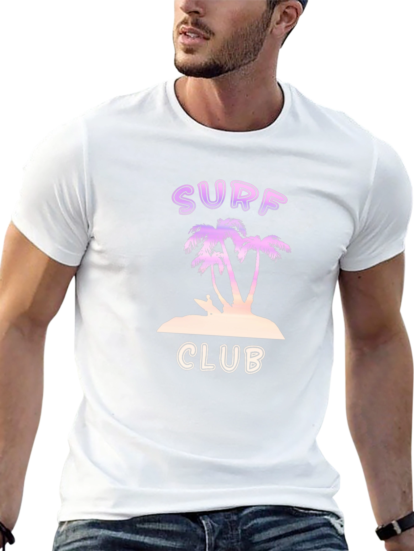 Surf Club Graphic Tee - Beach Vibes T-Shirt