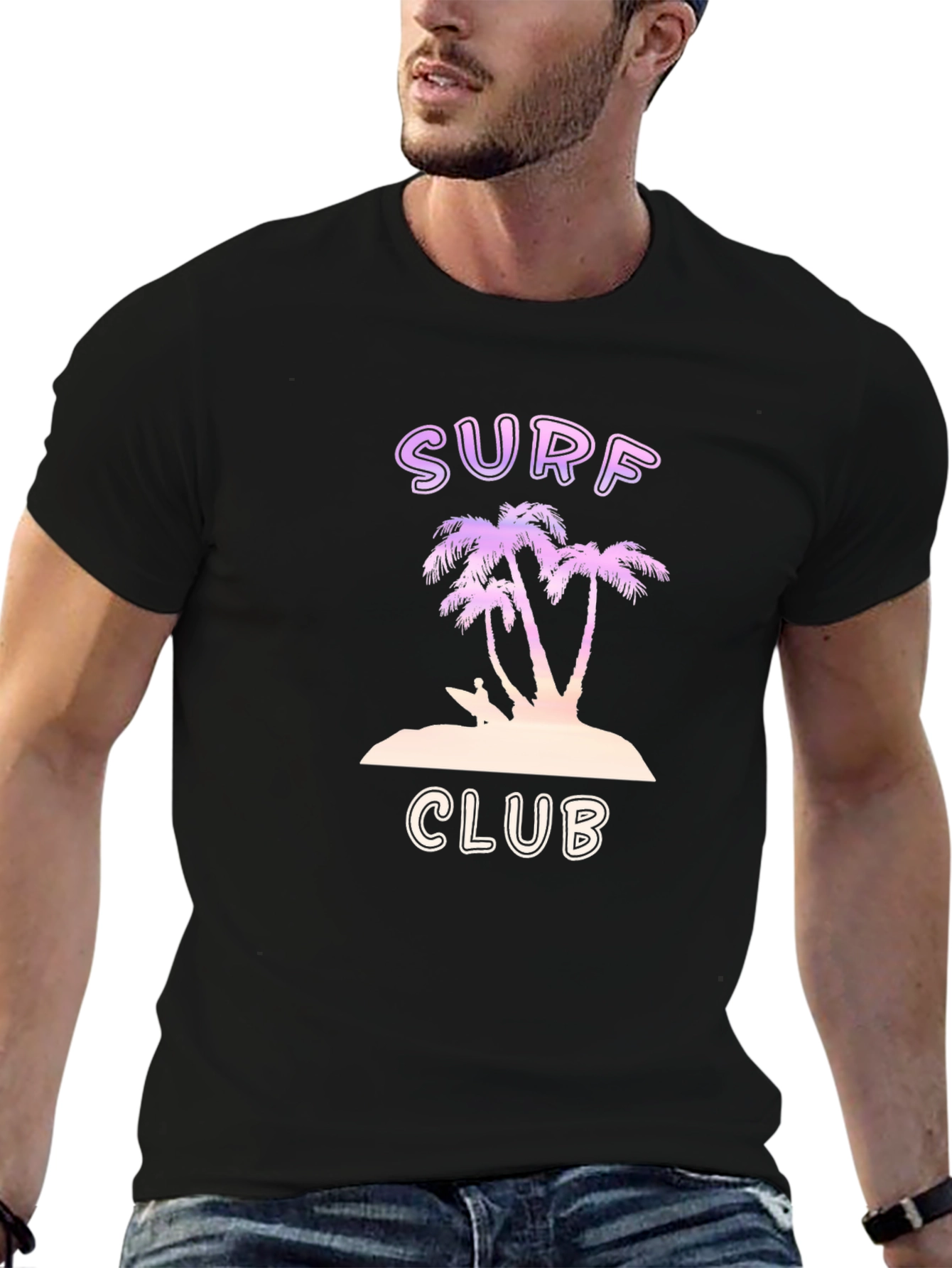 Surf Club Graphic Tee - Beach Vibes T-Shirt