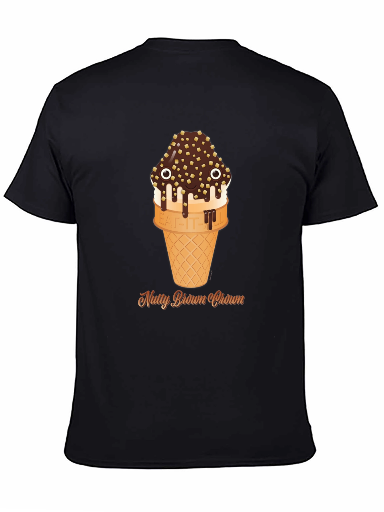 Nutty Brown Crown Ice Cream Graphic Tee