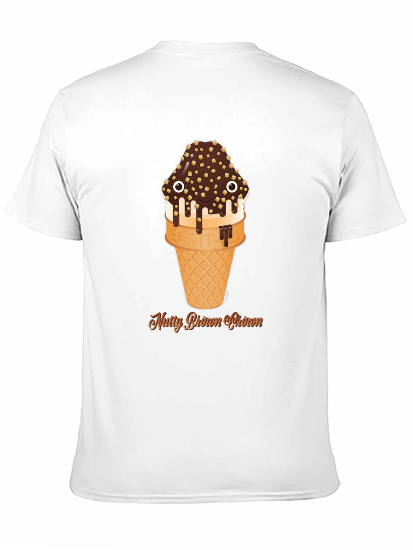 Nutty Brown Crown Ice Cream Graphic Tee