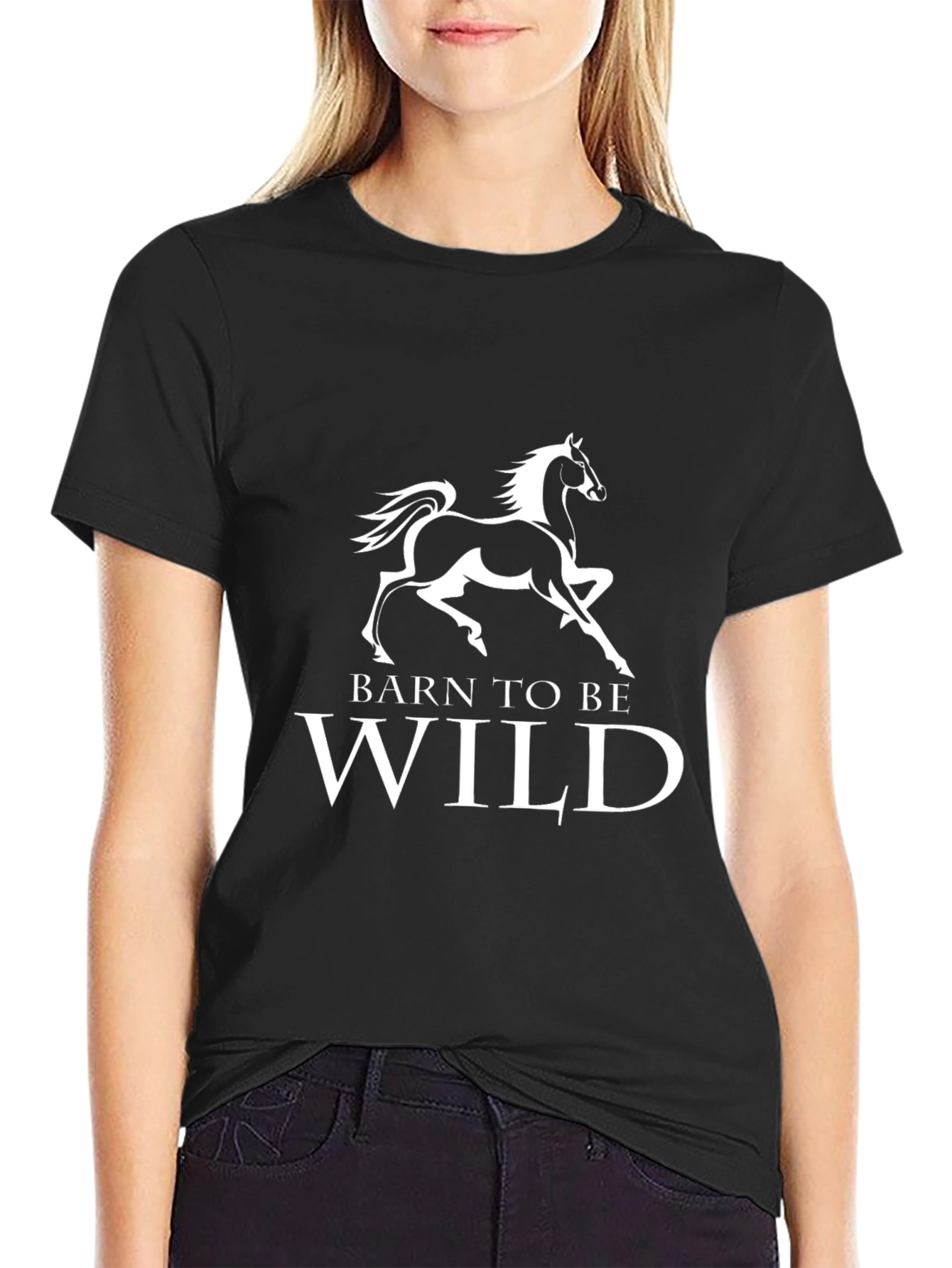 Barn to Be Wild Graphic Tee - Black