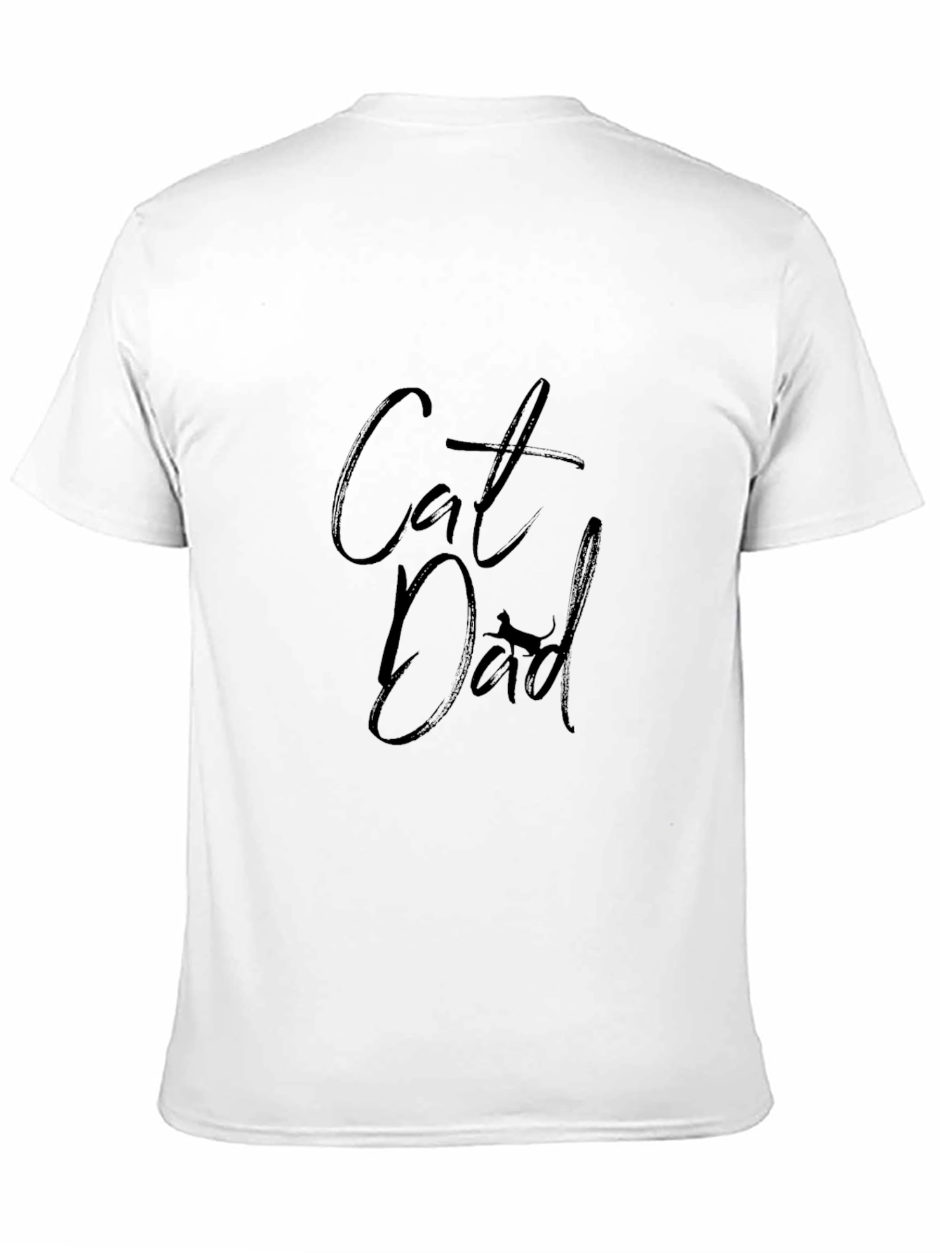 Cat Dad T-Shirt - Black Graphic Tee