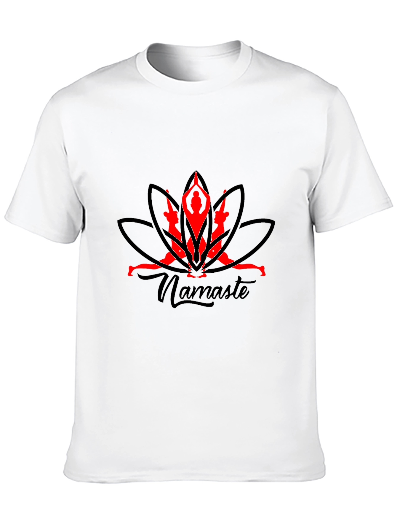 Yoga Namaste Graphic Black T-Shirt