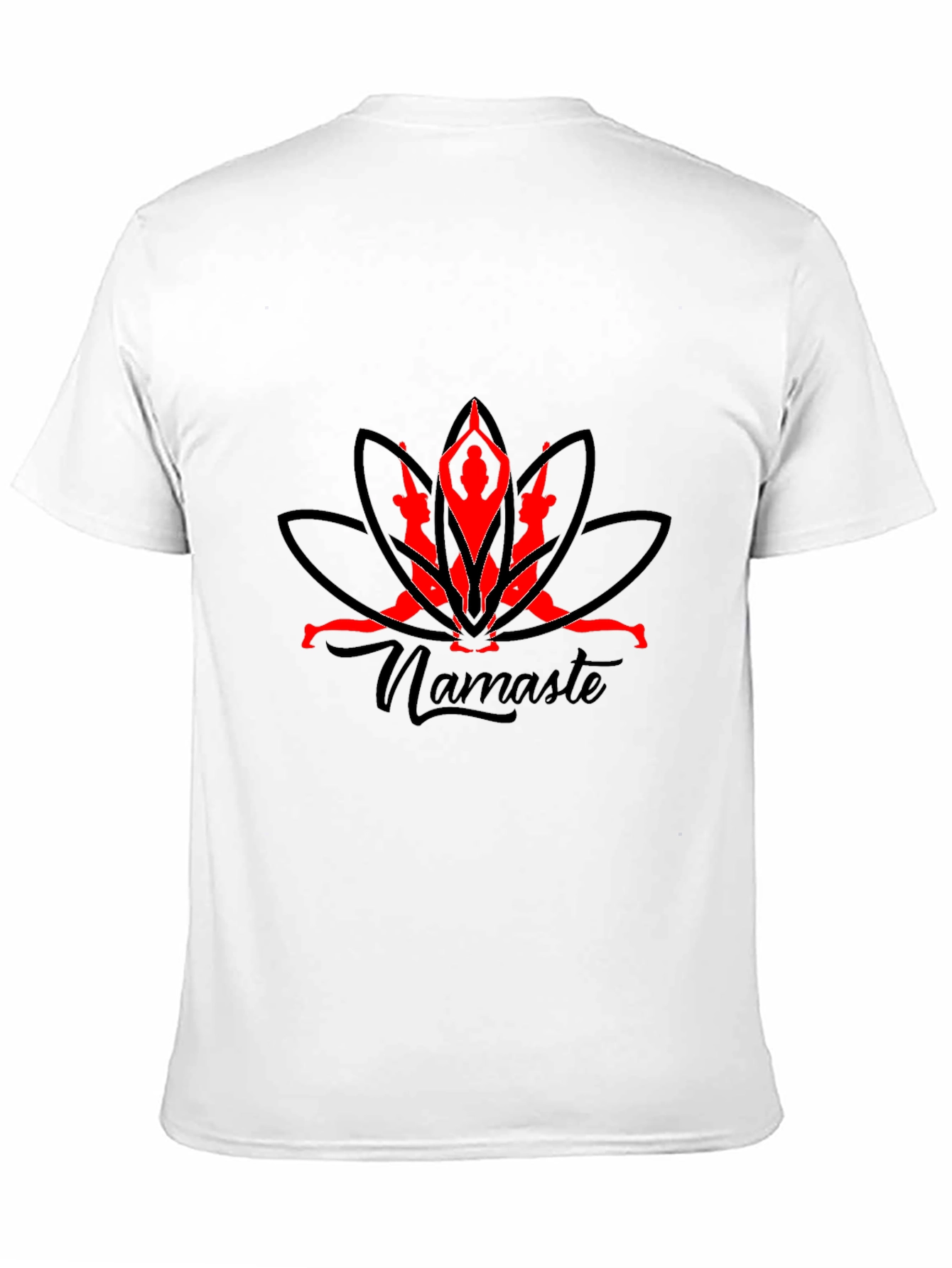 Yoga Namaste Graphic Black T-Shirt