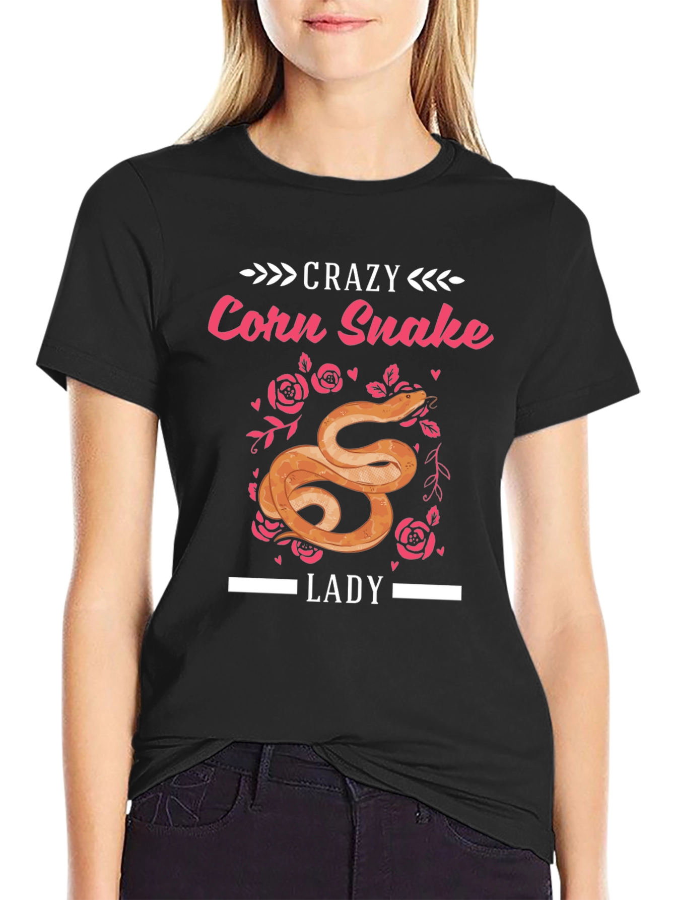 Crazy Corn Snake Lady Graphic Tee