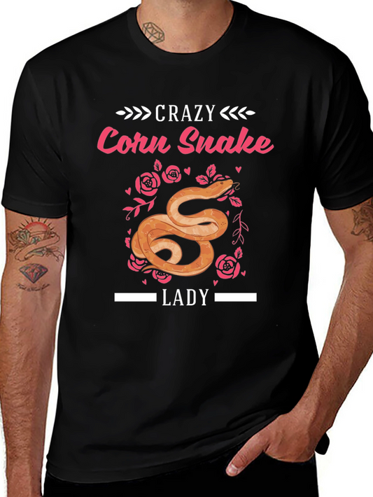 Crazy Corn Snake Lady Graphic Tee