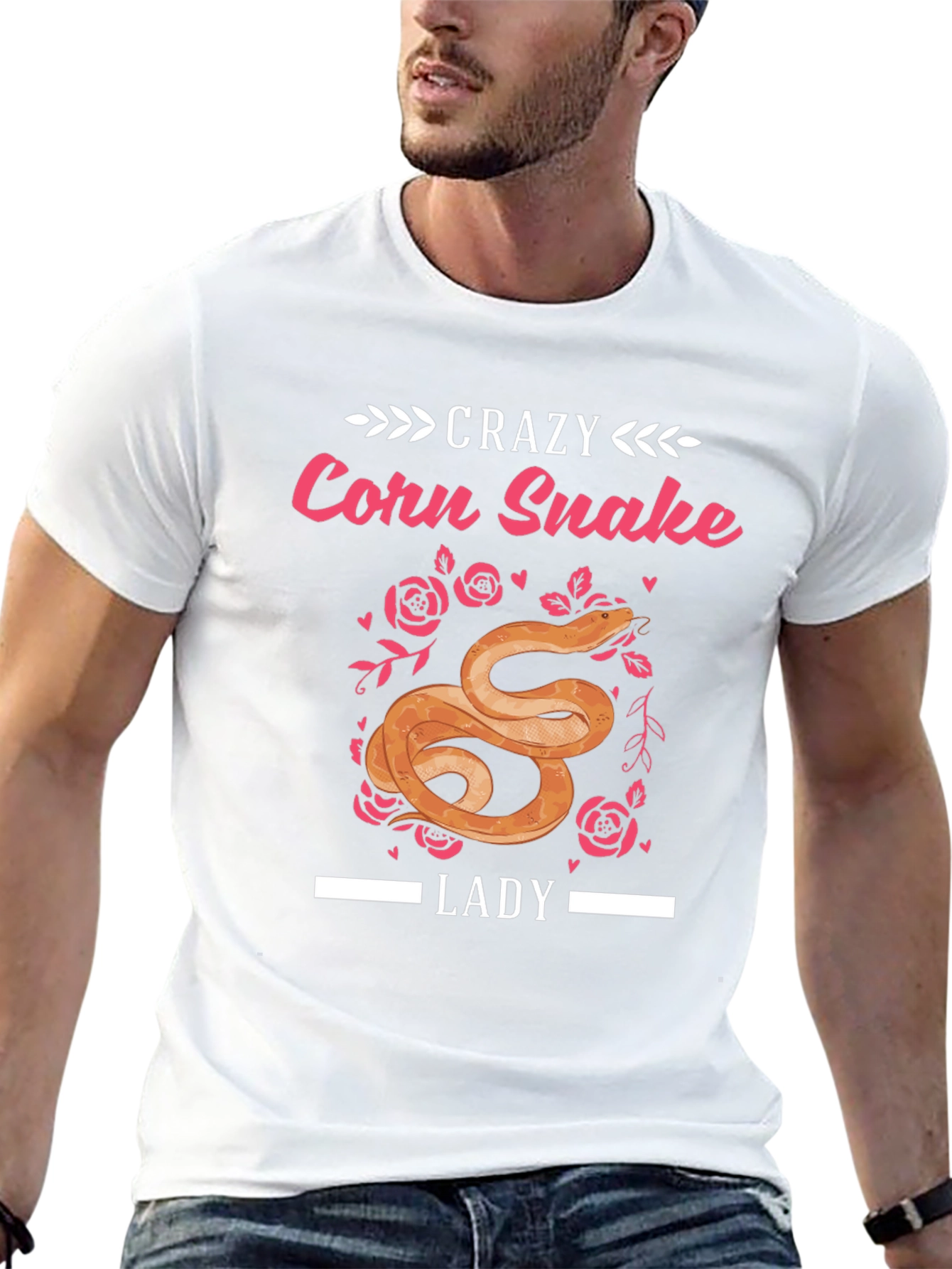 Crazy Corn Snake Lady Graphic Tee