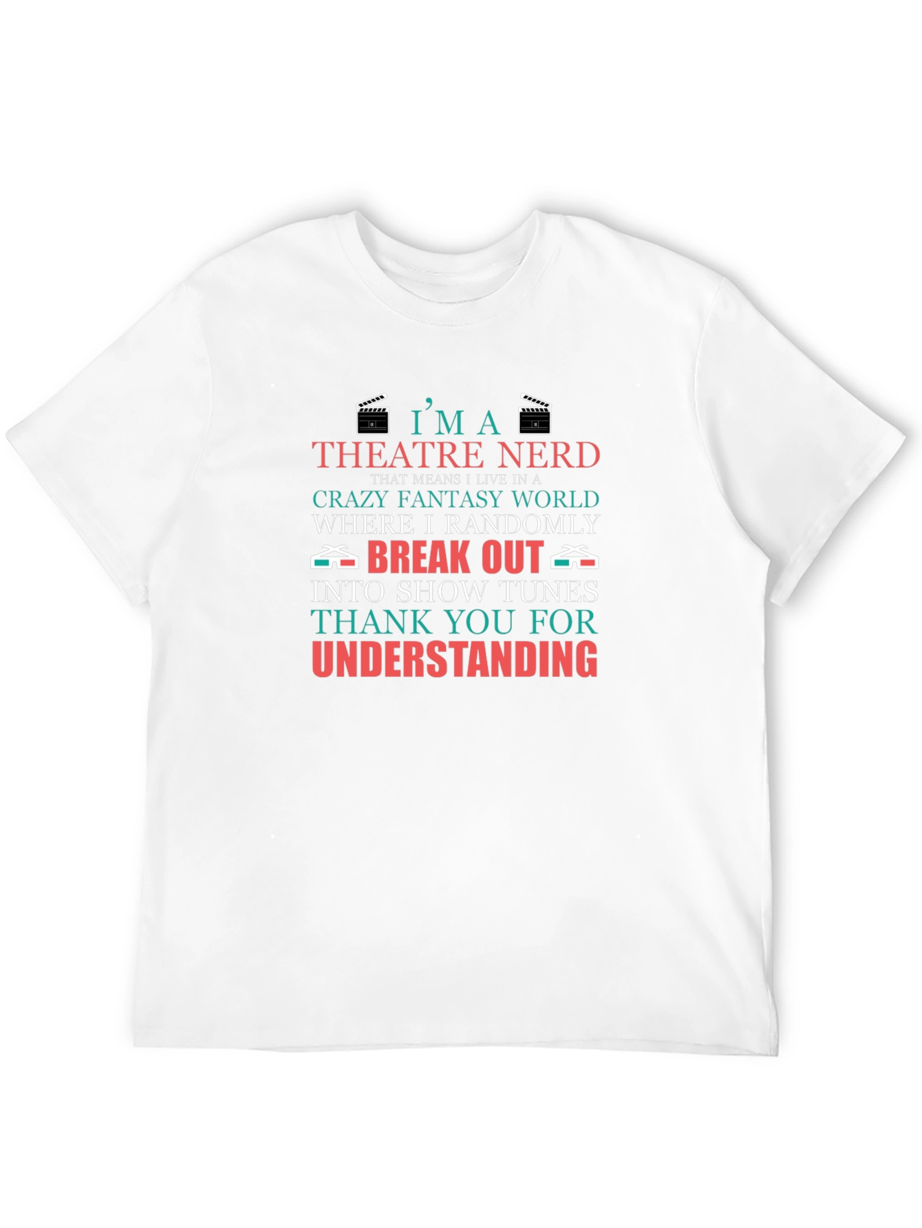 Theatre Nerd T-Shirt - Crazy Fantasy World Tee