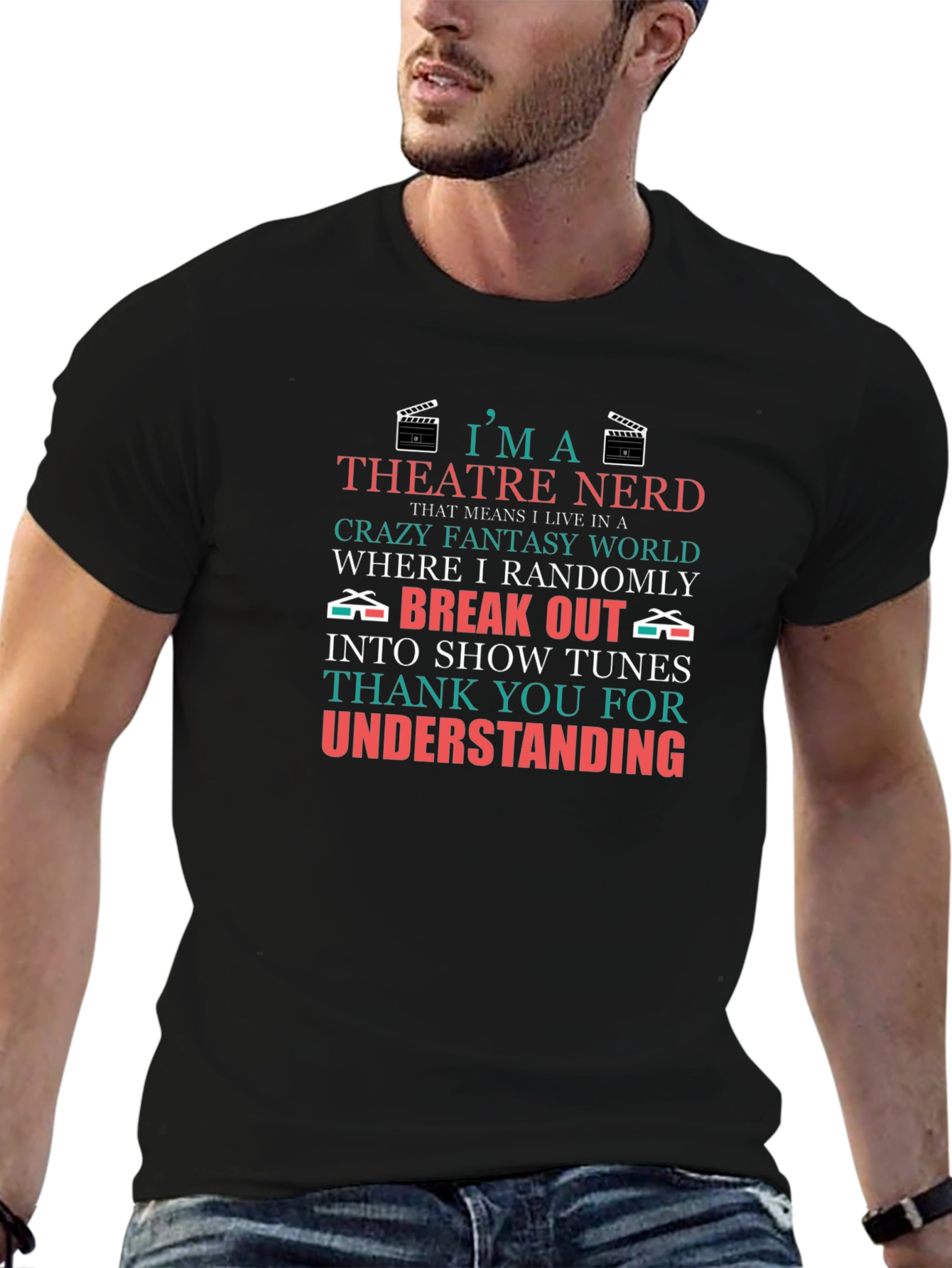 Theatre Nerd T-Shirt - Crazy Fantasy World Tee