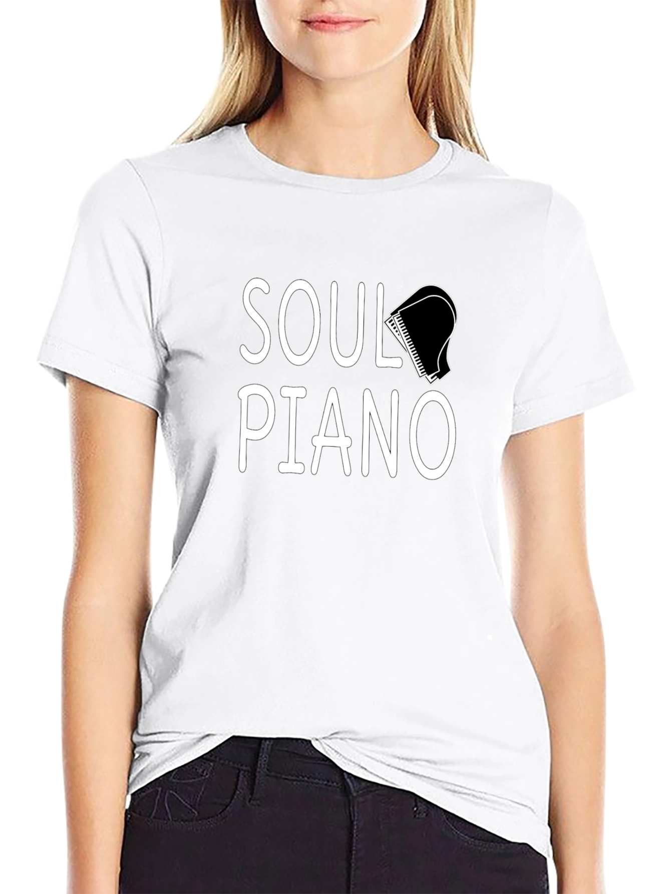 Soul Piano Graphic Tee - Stylish Music Lover T-Shirt