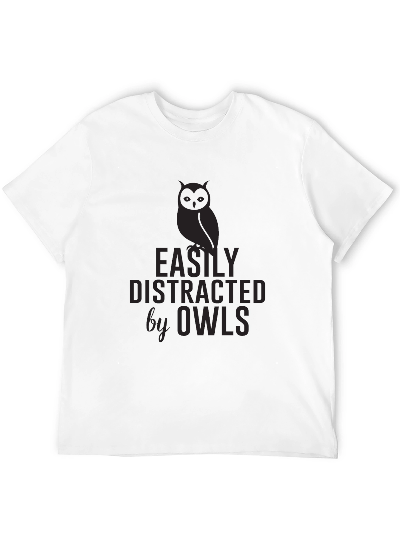 Easily Distracted By Owls Graphic T-Shirt