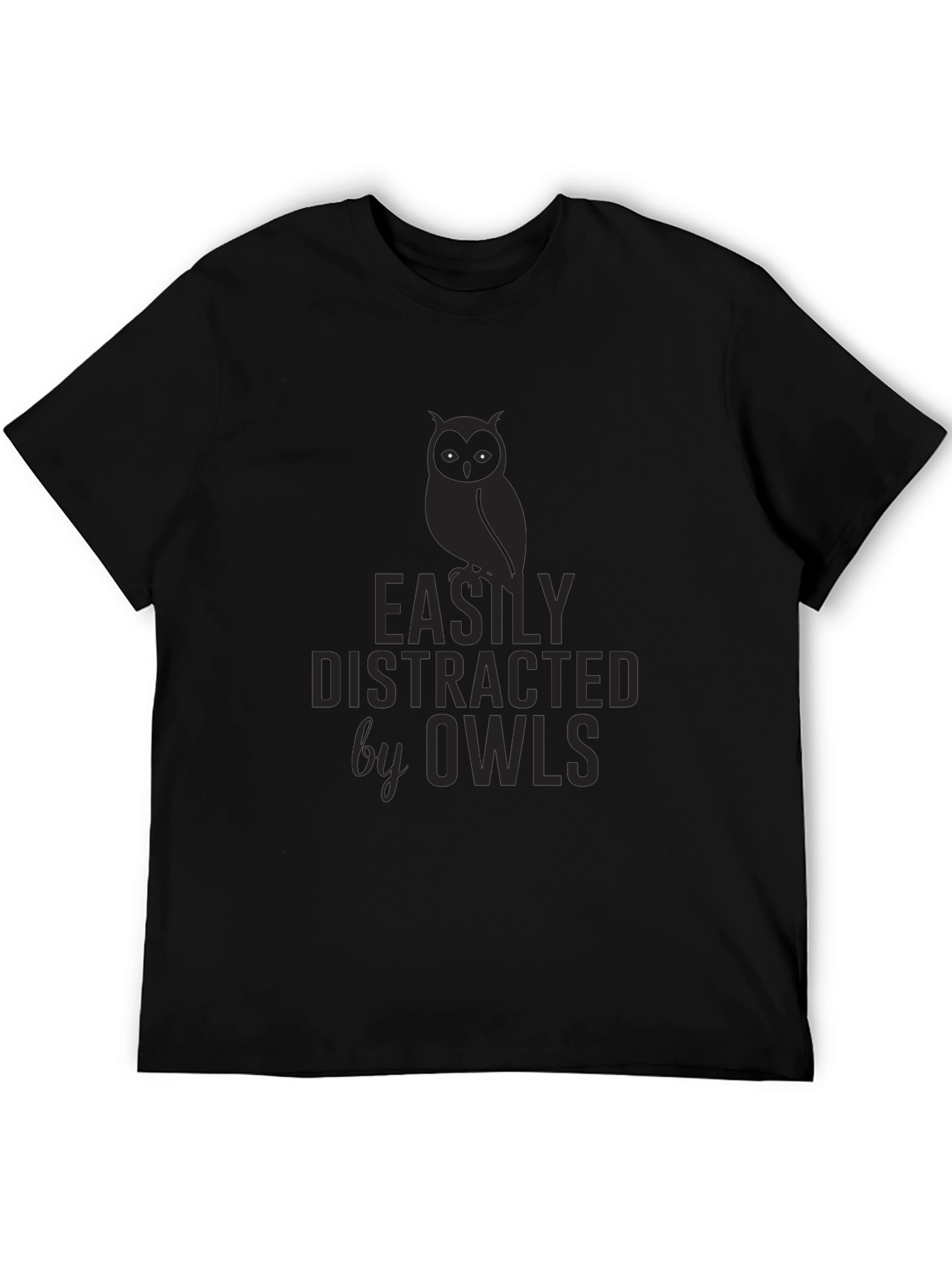 Easily Distracted By Owls Graphic T-Shirt