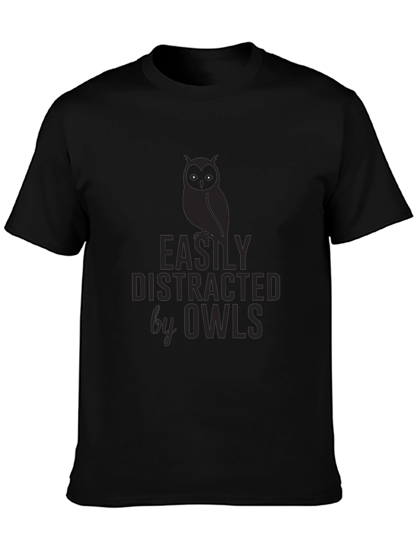 Easily Distracted By Owls Graphic T-Shirt
