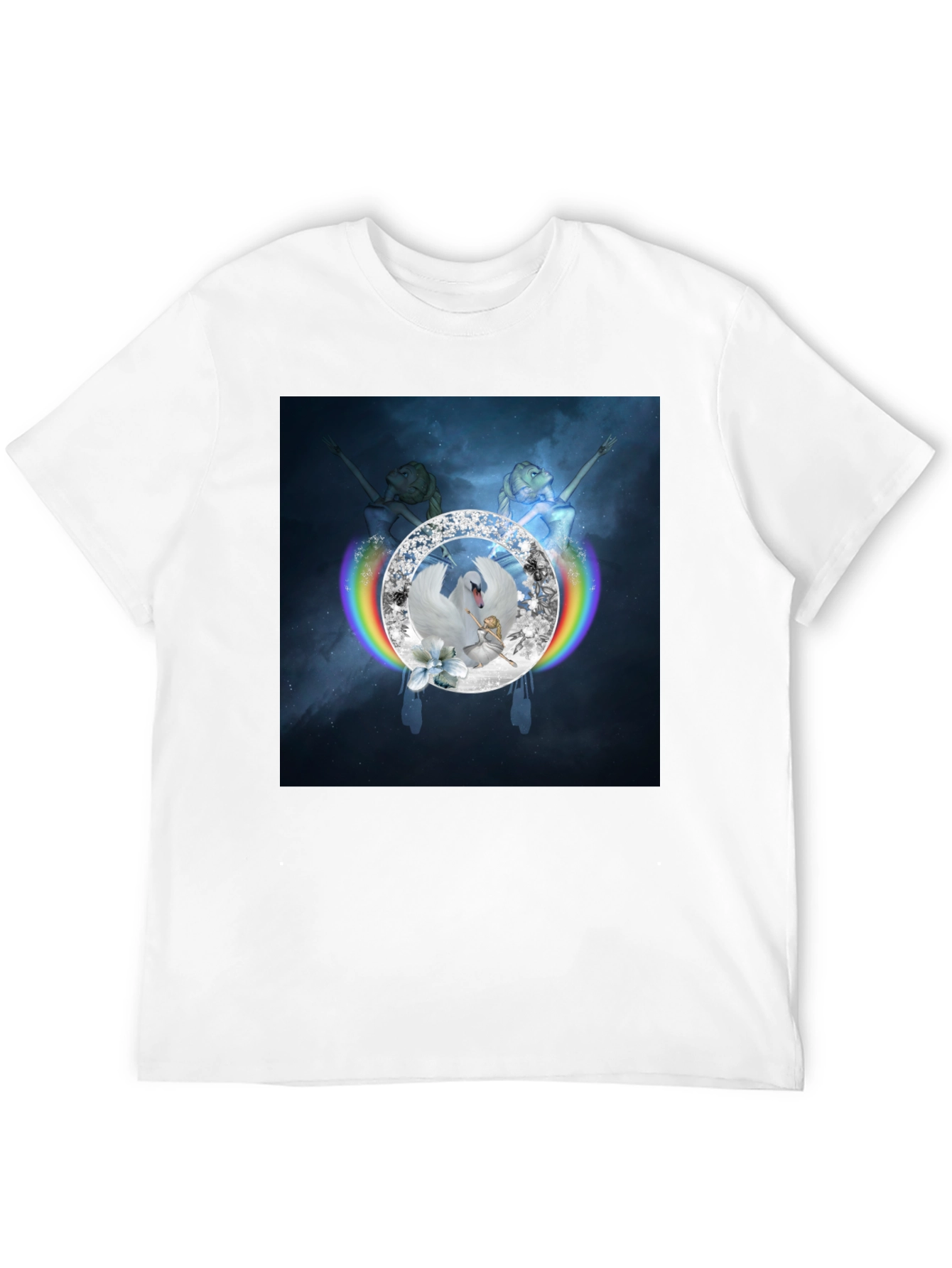 Swan Lake Rainbow Diamond T-Shirt