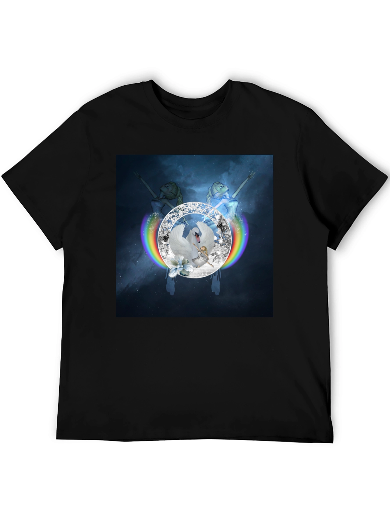 Swan Lake Rainbow Diamond T-Shirt