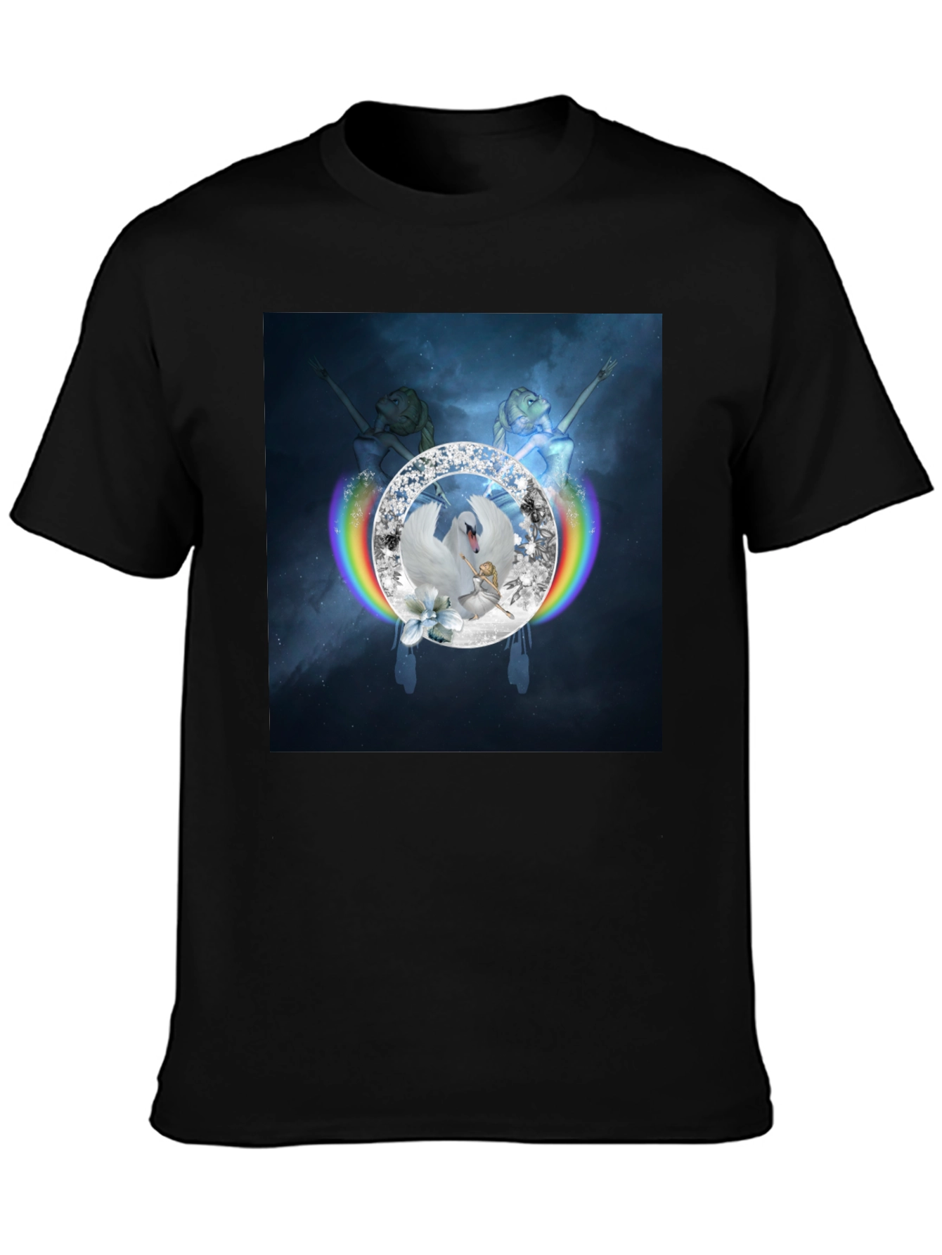 Swan Lake Rainbow Diamond T-Shirt