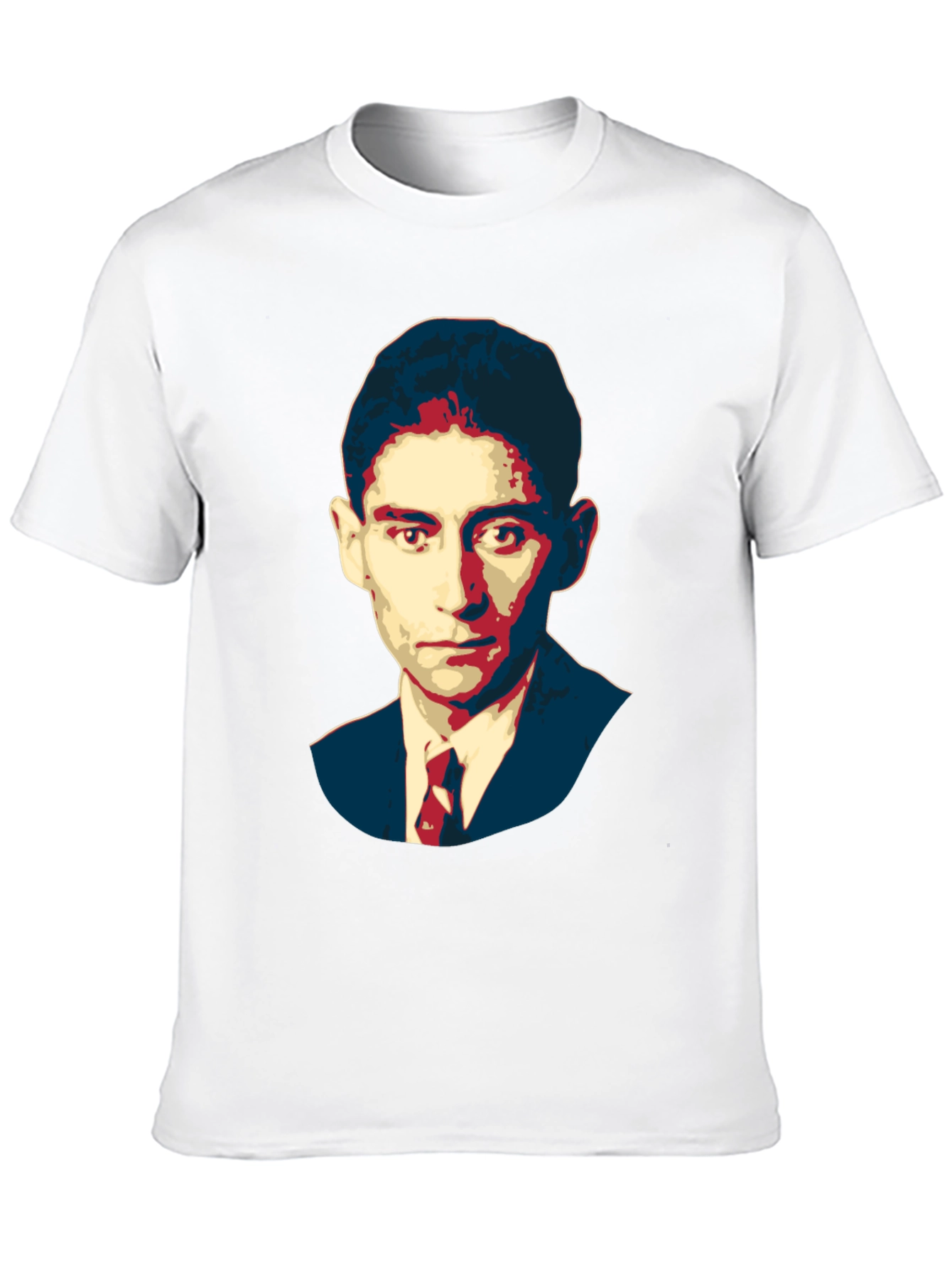 Kafka Portrait Black T-Shirt - Literary Graphic Tee