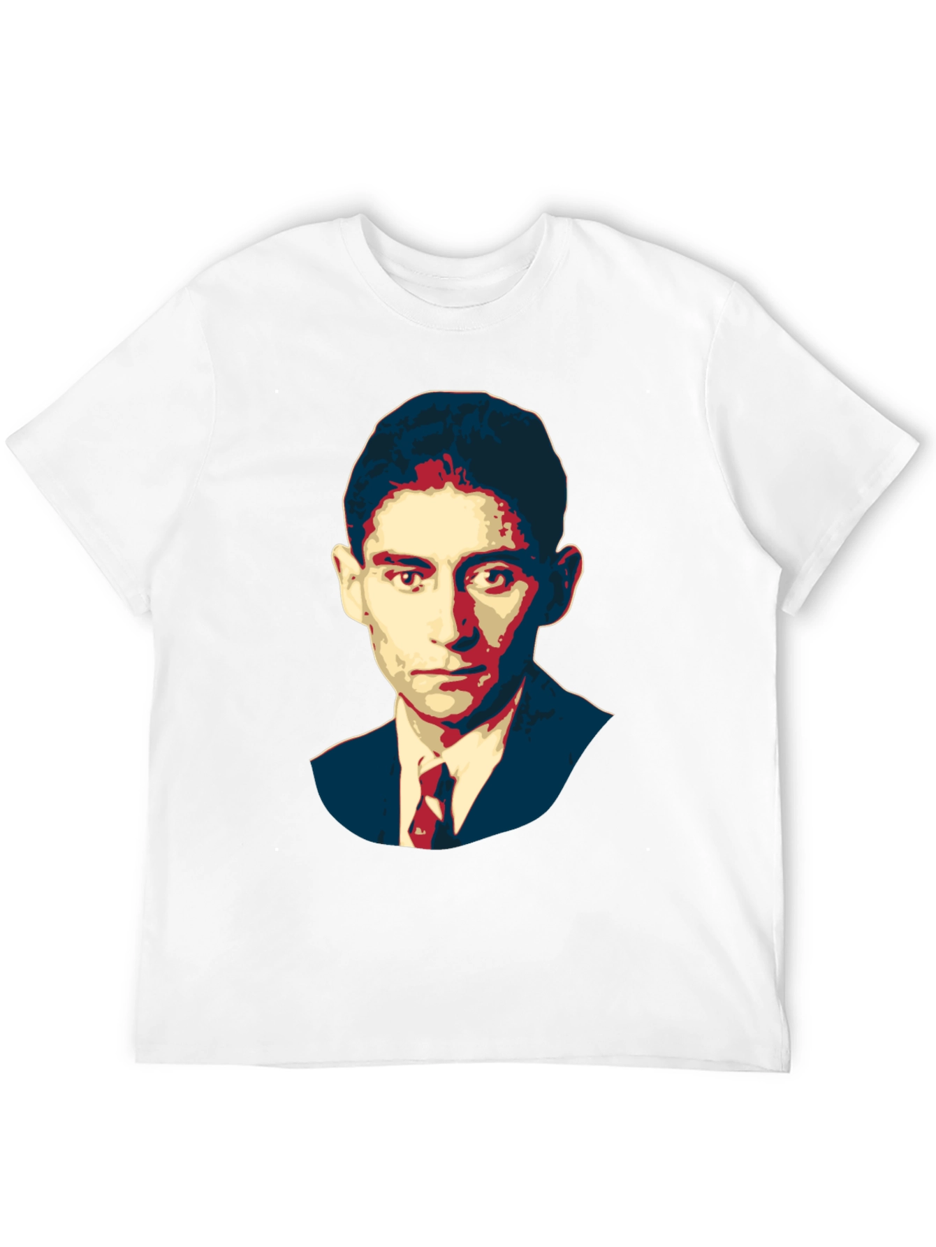 Kafka Portrait Black T-Shirt - Literary Graphic Tee