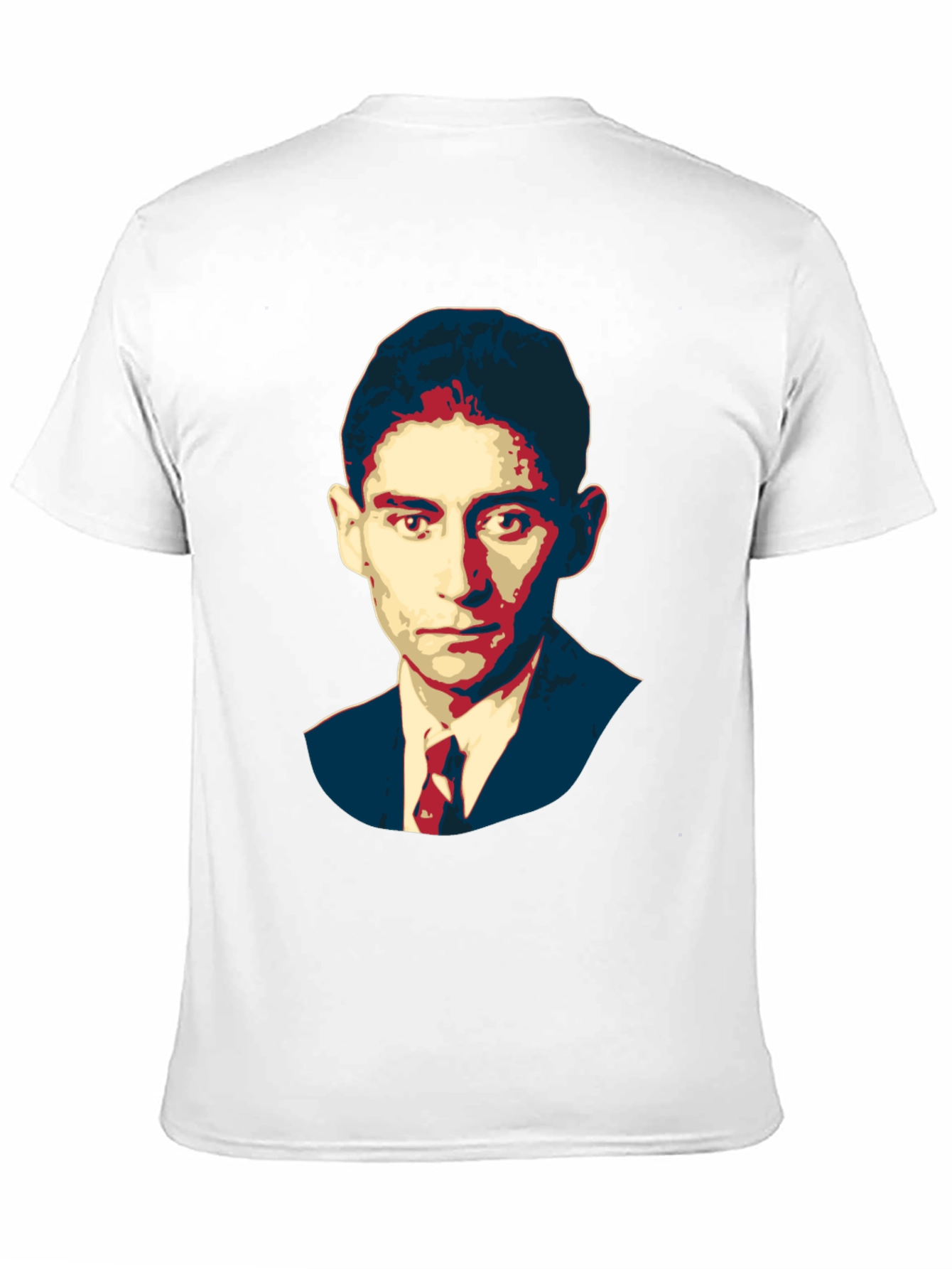 Kafka Portrait Black T-Shirt - Literary Graphic Tee