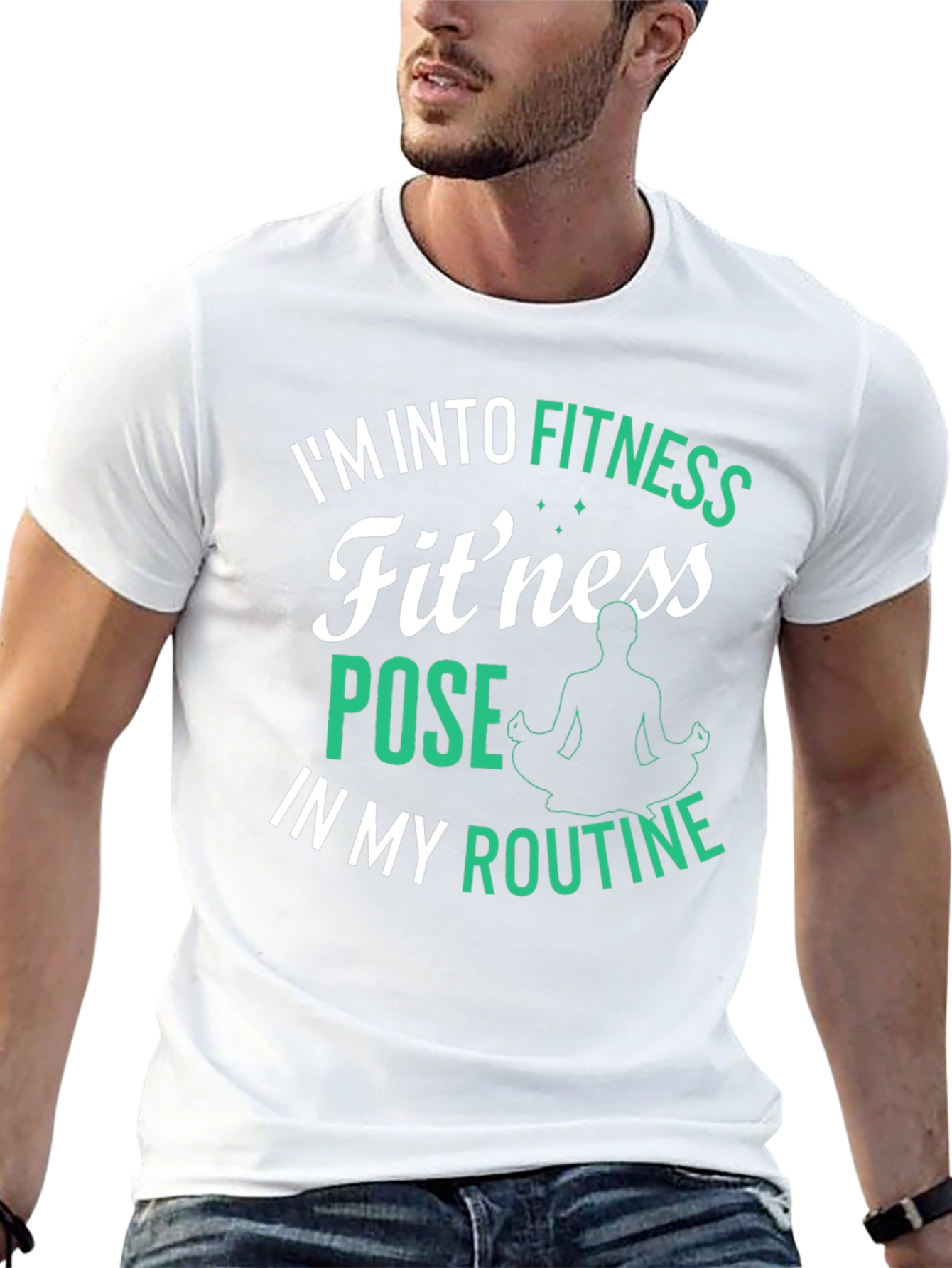 Fitness Pose T-Shirt: Im Into Fitness Routine