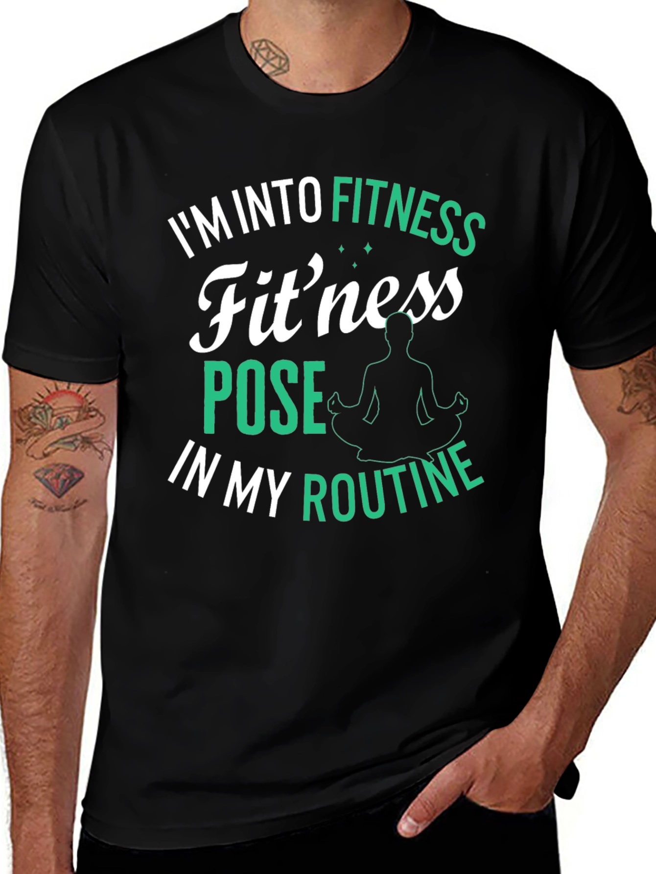 Fitness Pose T-Shirt: Im Into Fitness Routine