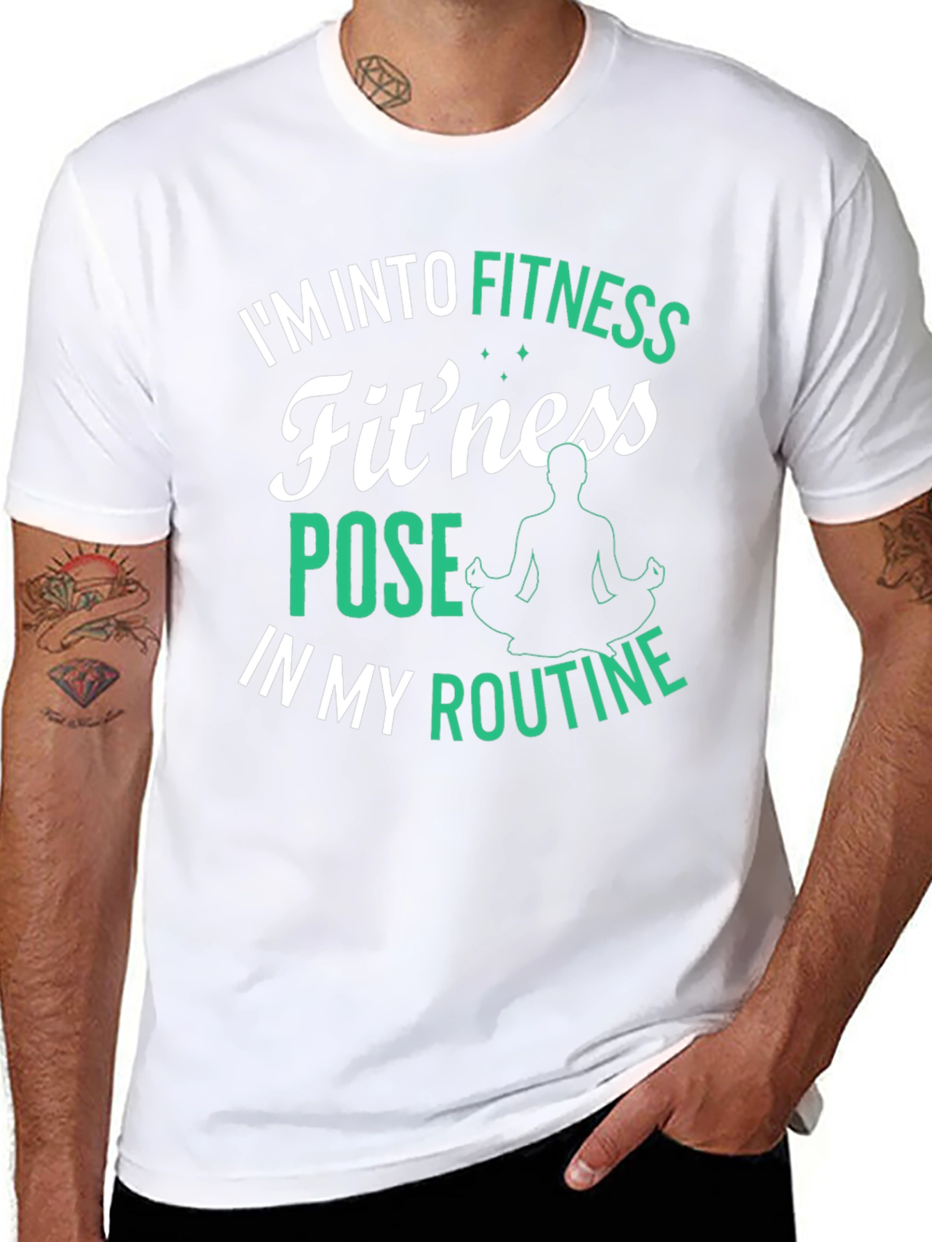 Fitness Pose T-Shirt: Im Into Fitness Routine