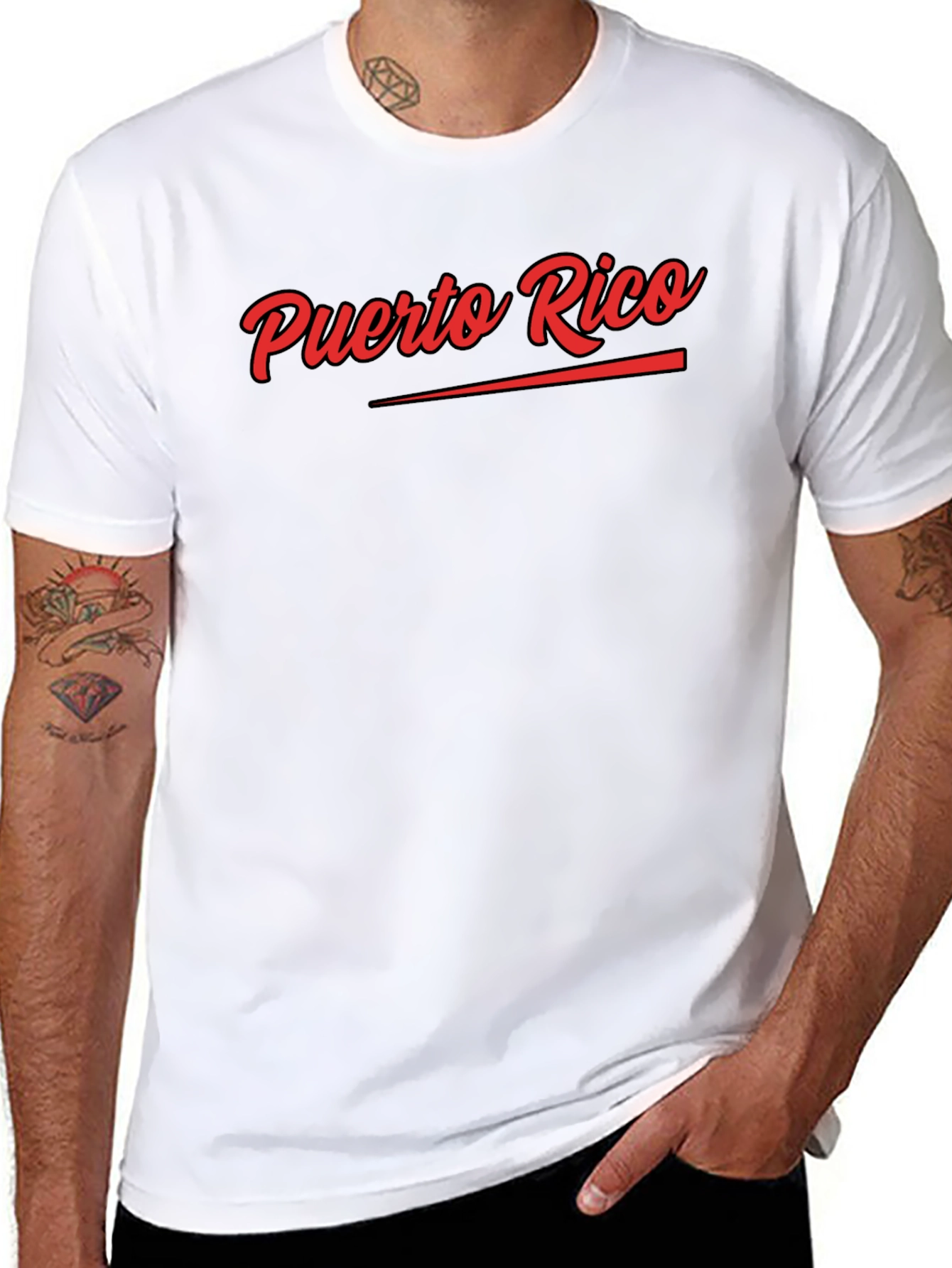 Puerto Rico Black Graphic Tee
