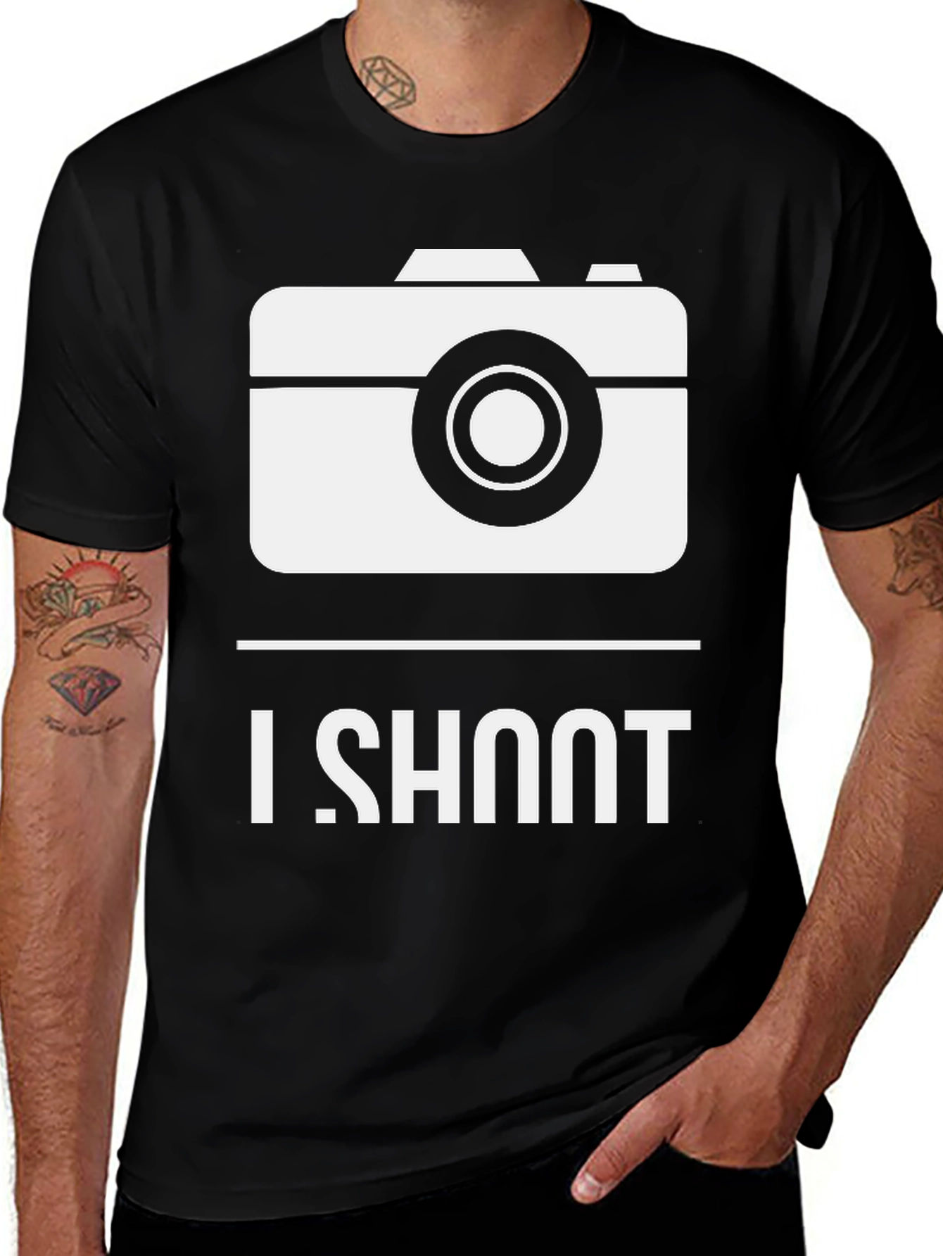 I Shoot Camera Graphic Tee - Photographer T-Shirt