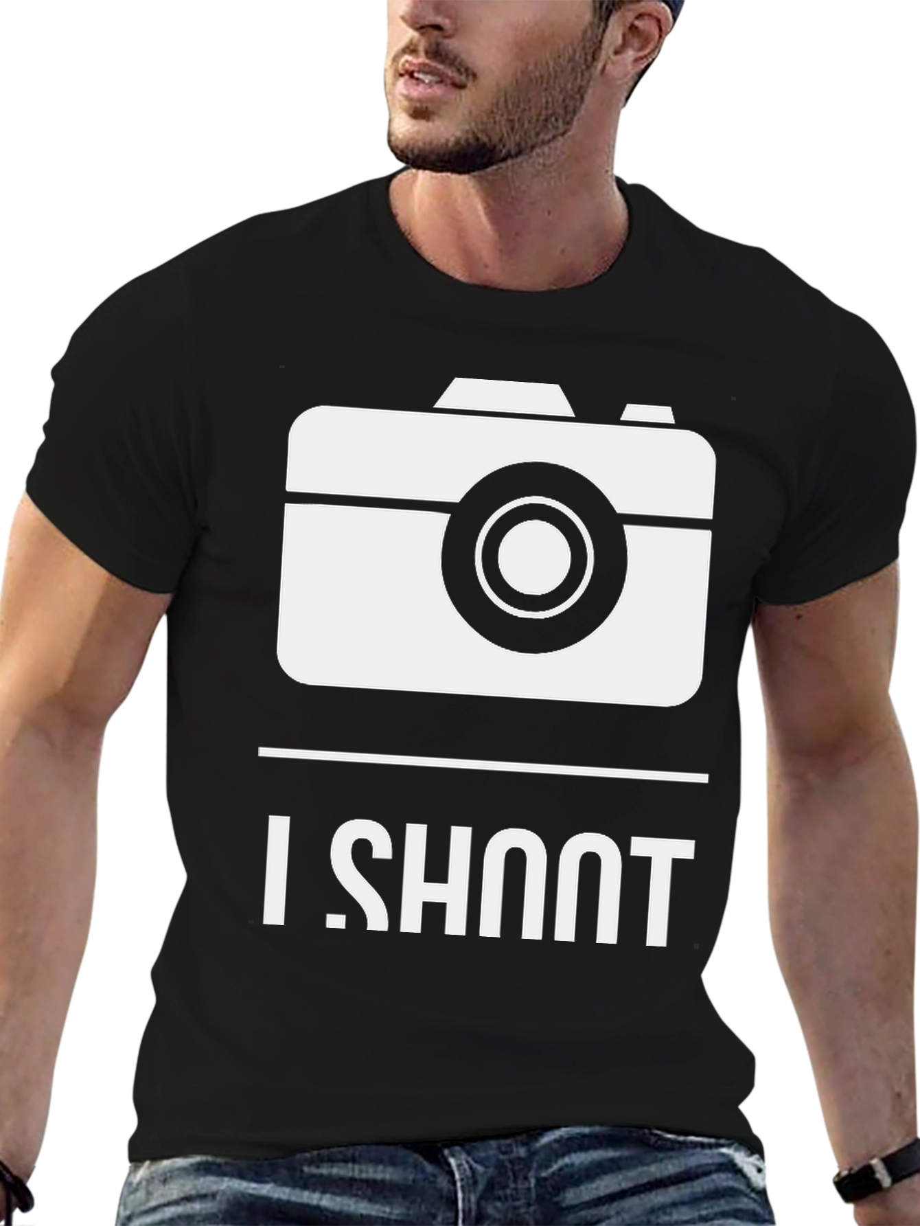 I Shoot Camera Graphic Tee - Photographer T-Shirt