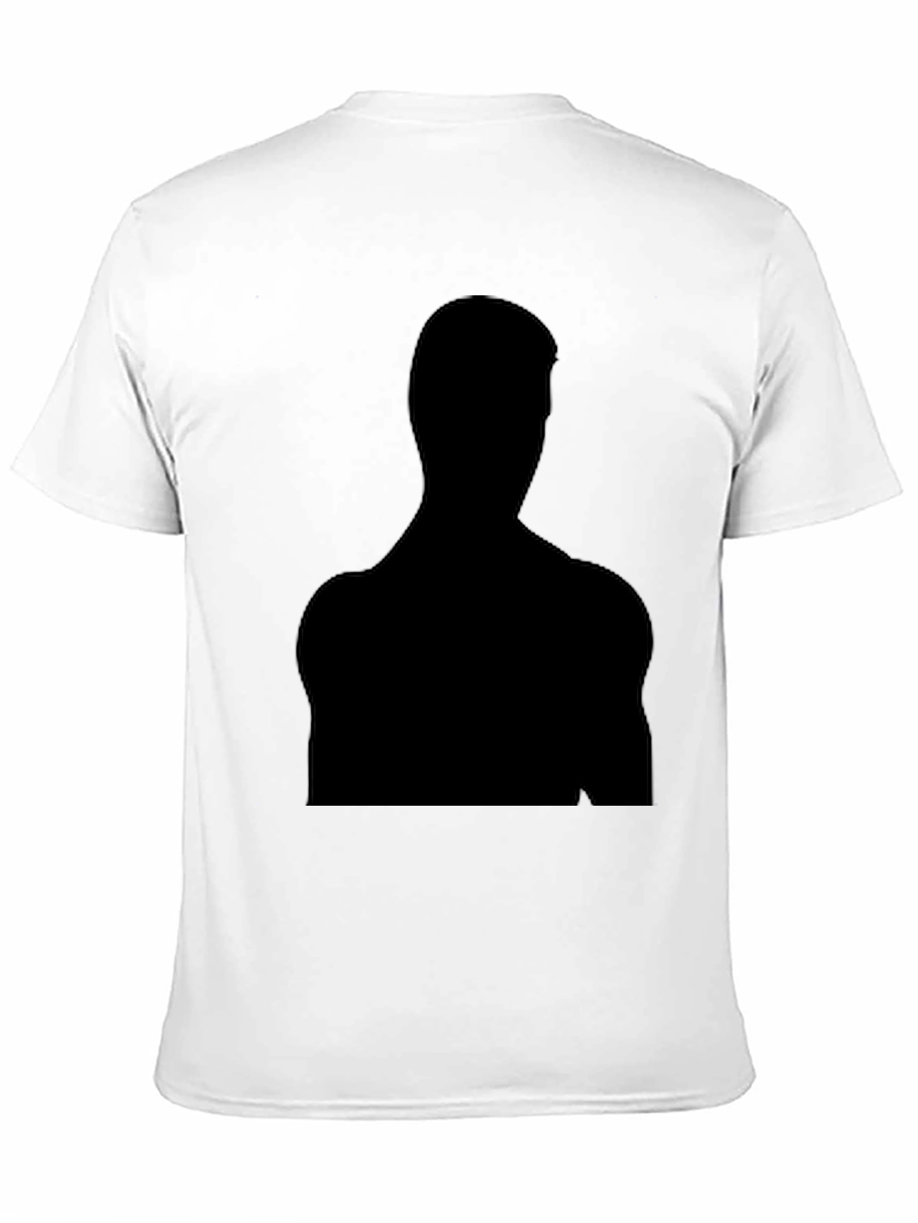 Black Silhouette Graphic Tee - Mens Casual T-Shirt