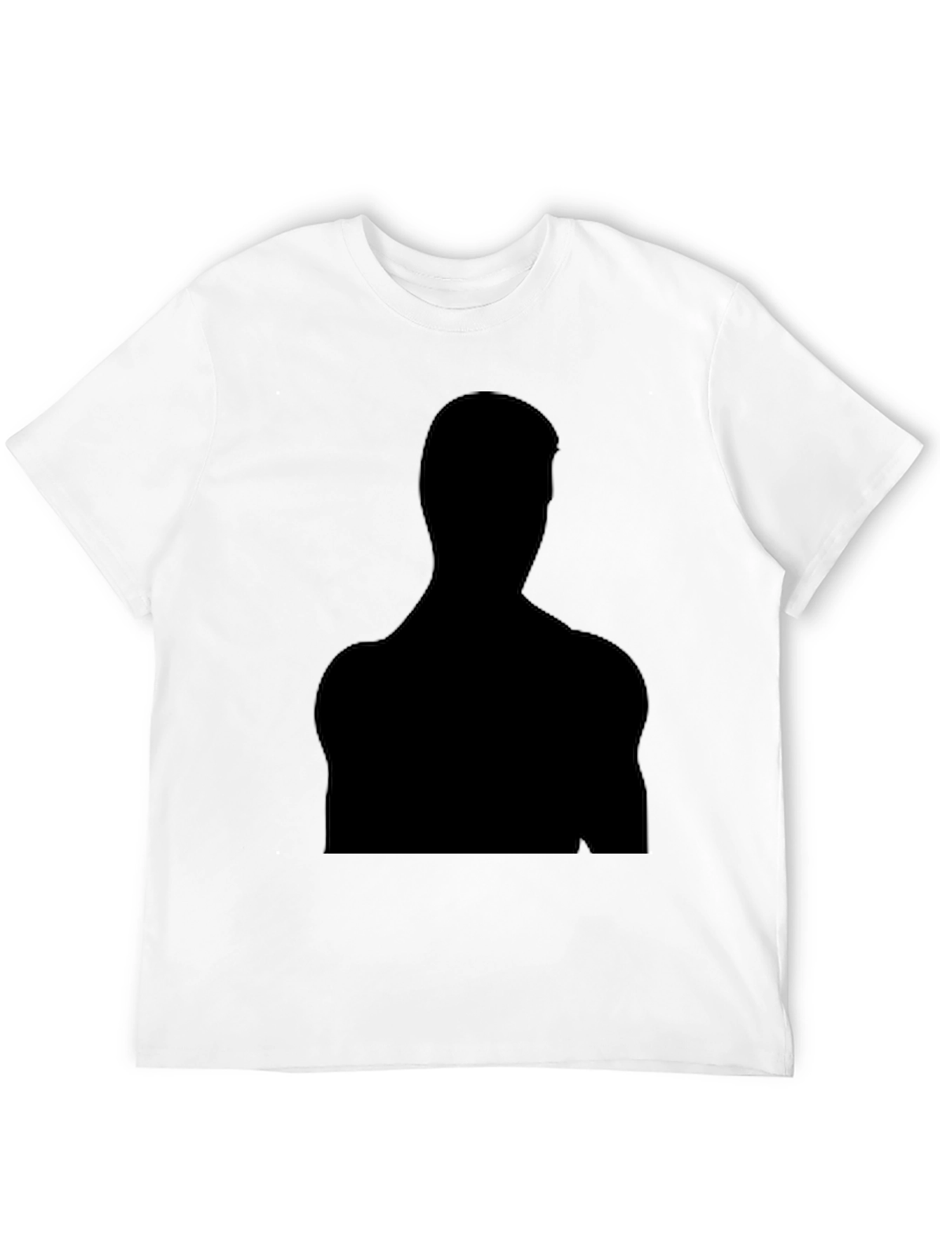 Black Silhouette Graphic Tee - Mens Casual T-Shirt