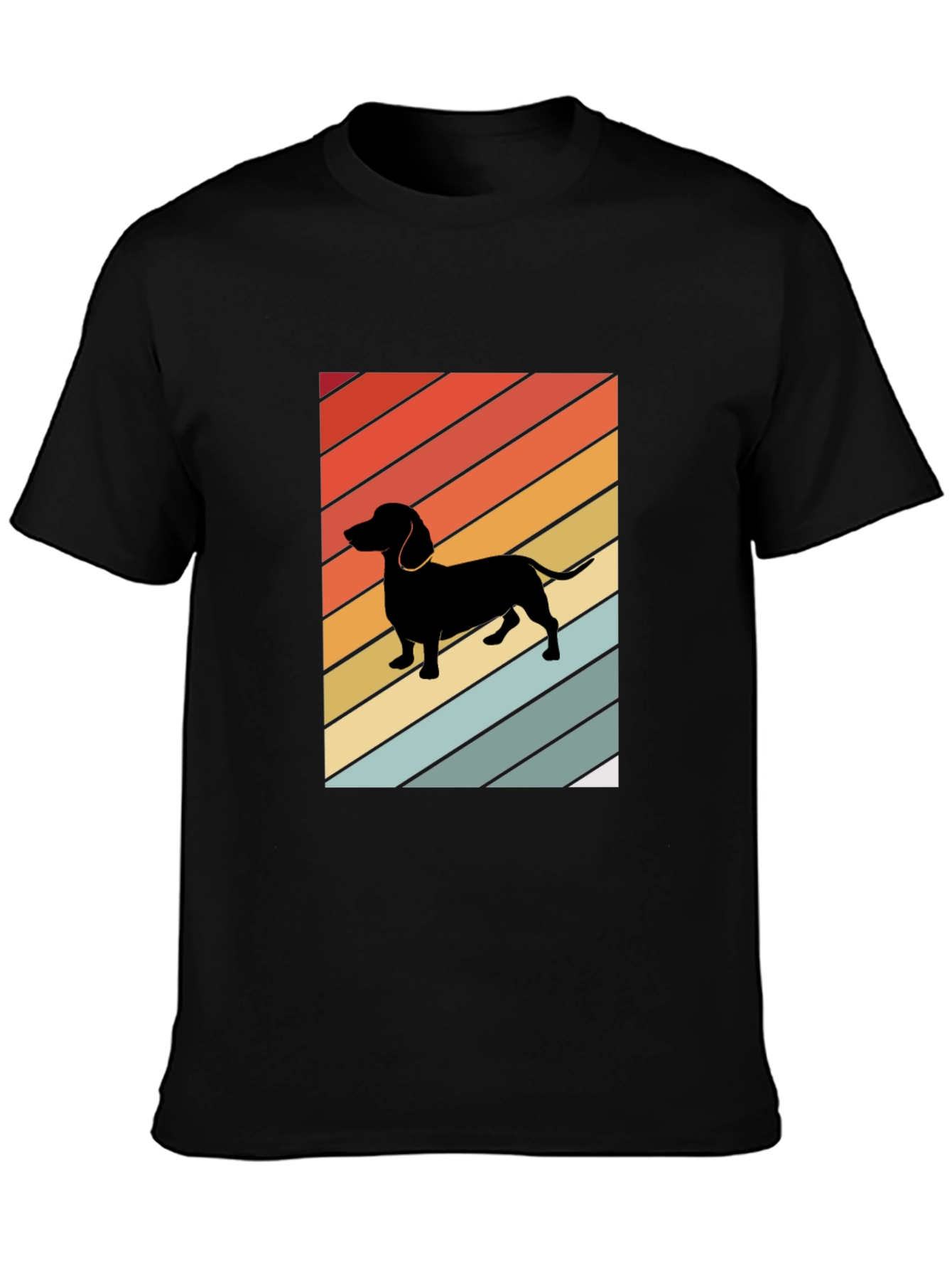 Retro Dachshund Silhouette T-Shirt